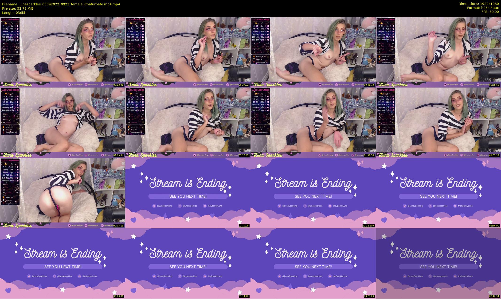 lunasparkles — 4 minute Chaturbate female cam show recording, 1080p, Sep 6, 2022