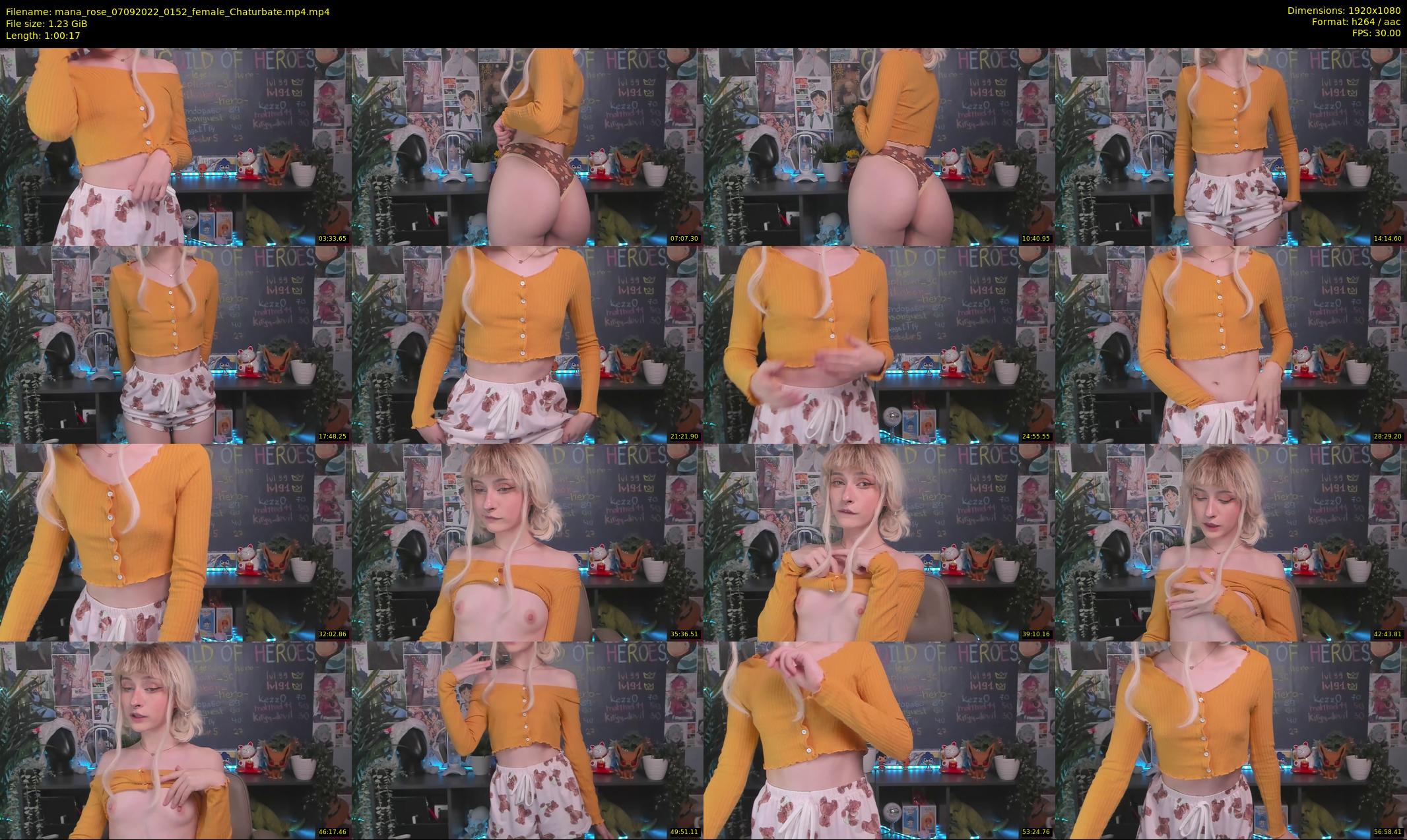 mana_rose — 61 minute Chaturbate female cam show recording, 1080p, Sep 7, 2022