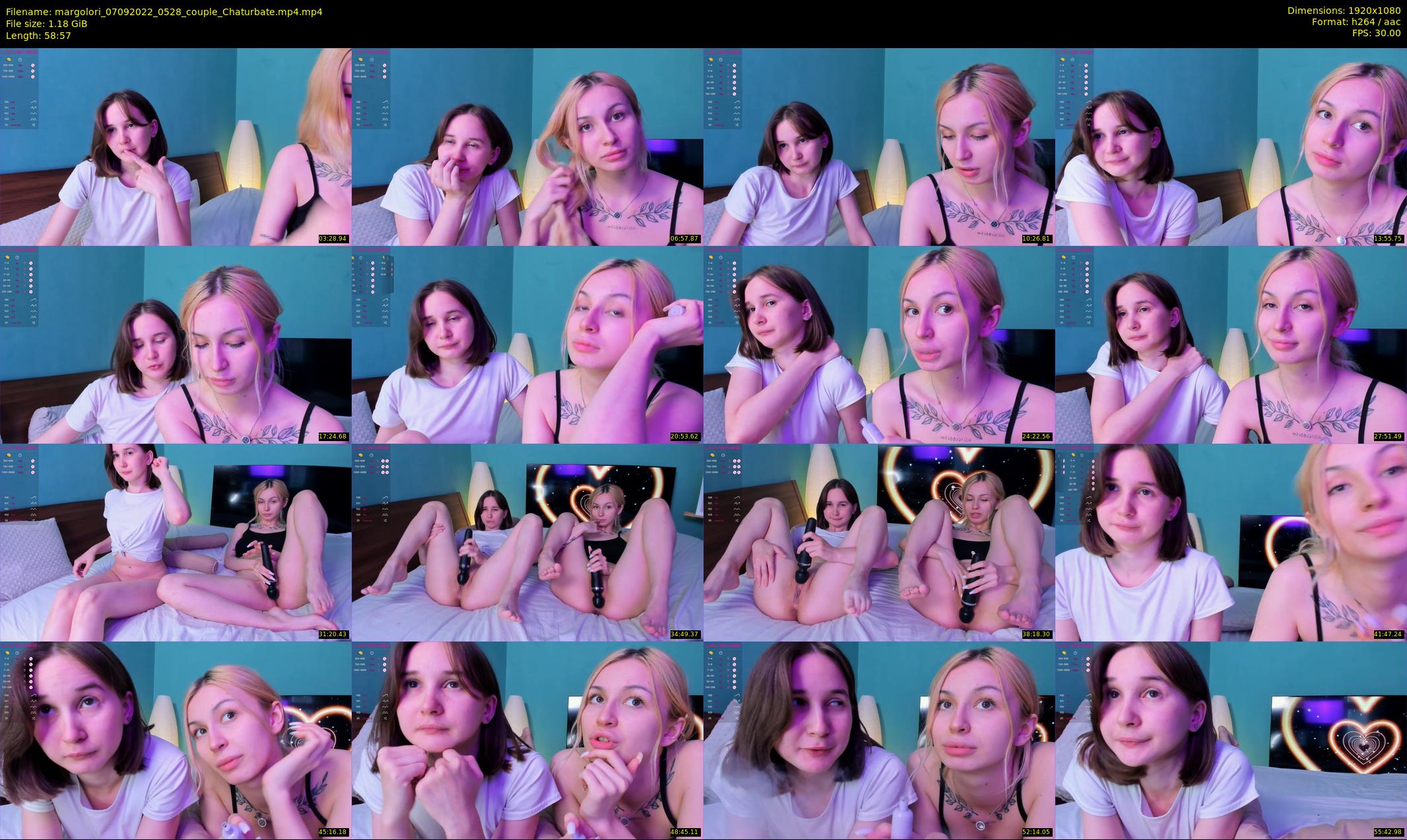 margolori — 59 minute Chaturbate couple cam show recording, 1080p, Sep 7, 2022