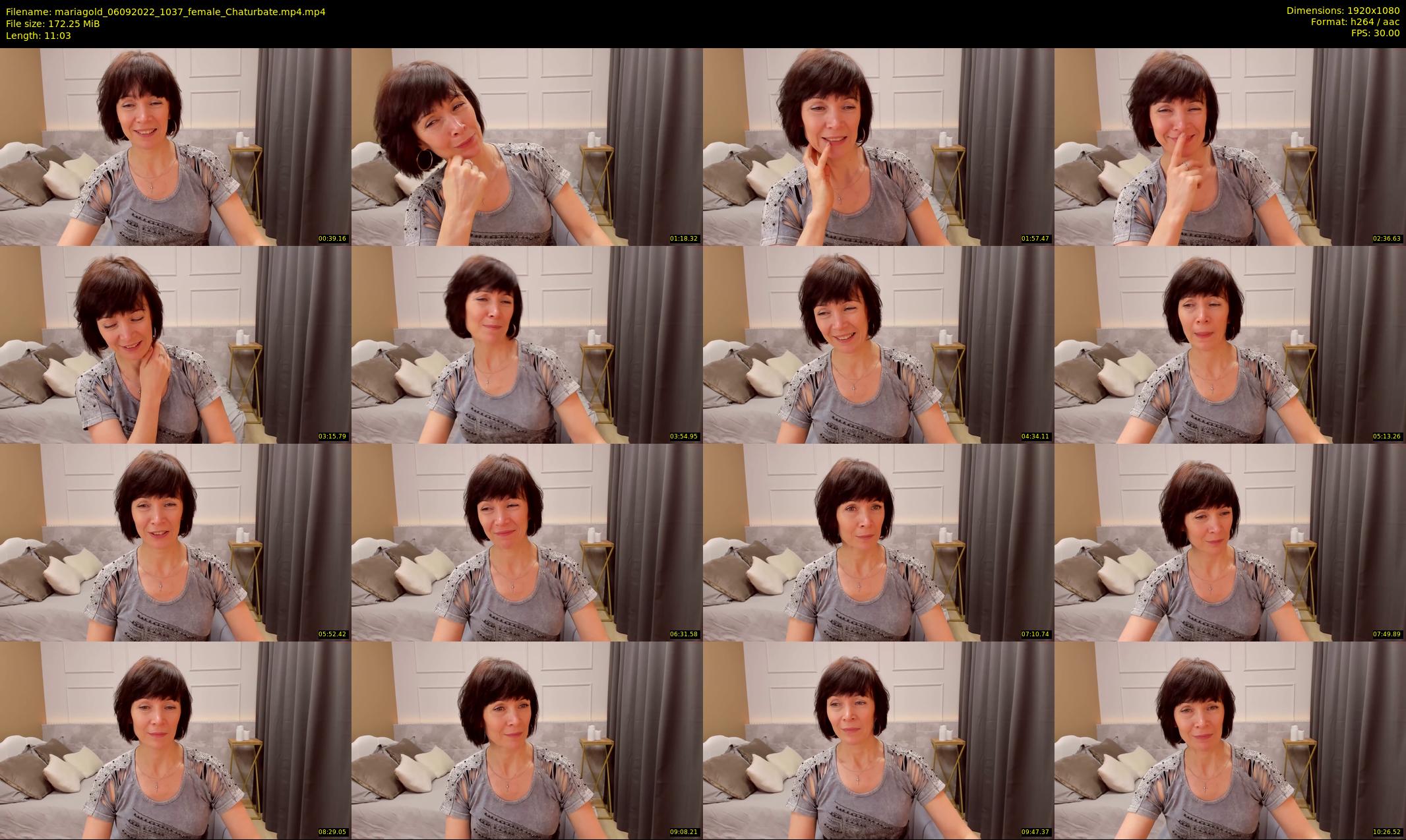 mariagold — 12 minute Chaturbate female cam show recording, 1080p, Sep 6, 2022