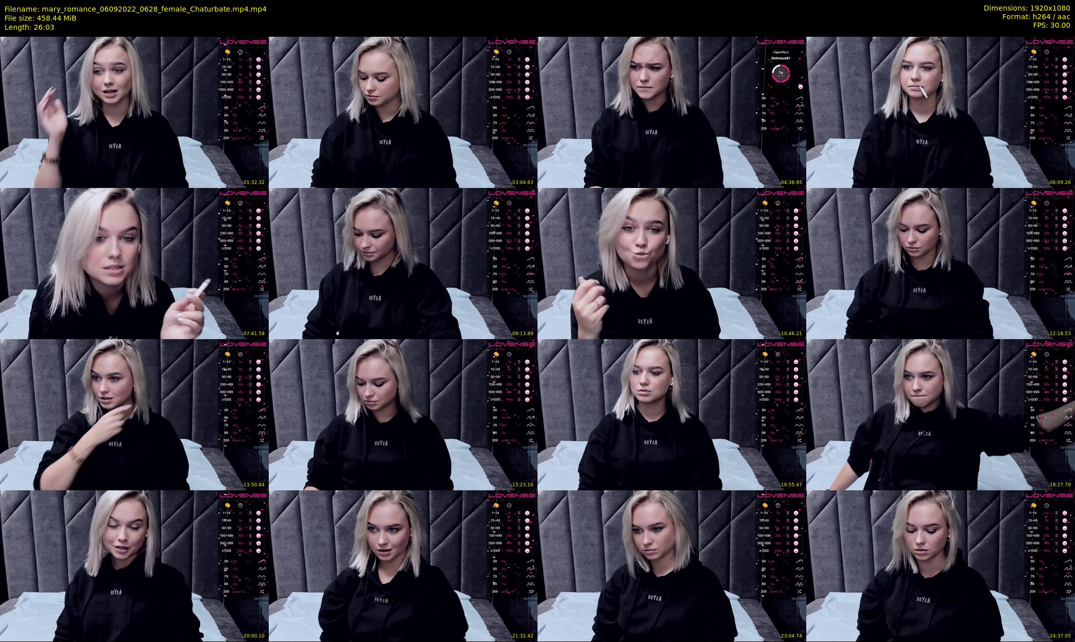 mary_romance — 27 minute Chaturbate female cam show recording, 1080p, Sep 6, 2022
