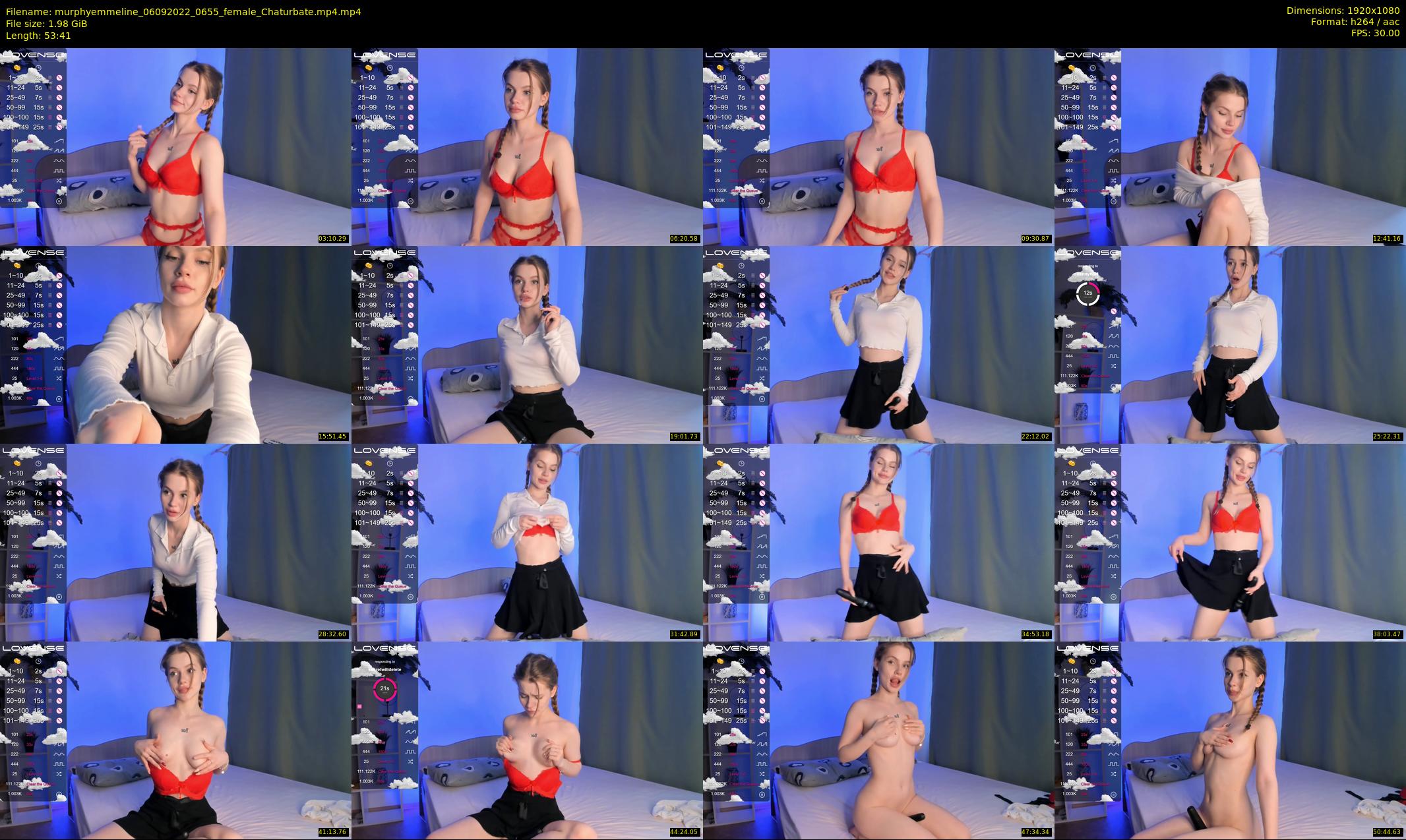 murphyemmeline — 54 minute Chaturbate female cam show recording, 1080p, Sep 6, 2022