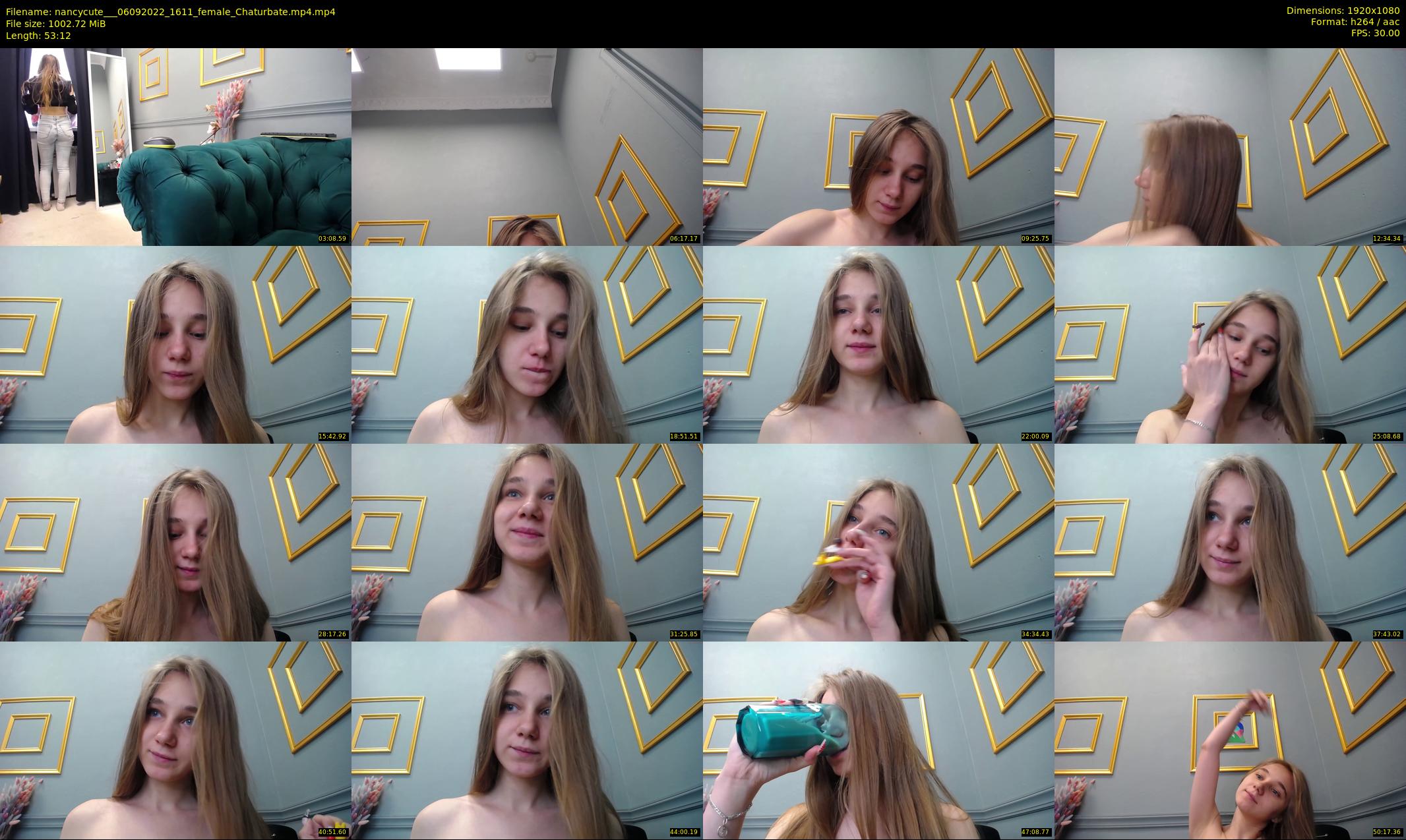 nancycute__ — 54 minute Chaturbate female cam show recording, 1080p, Sep 6, 2022