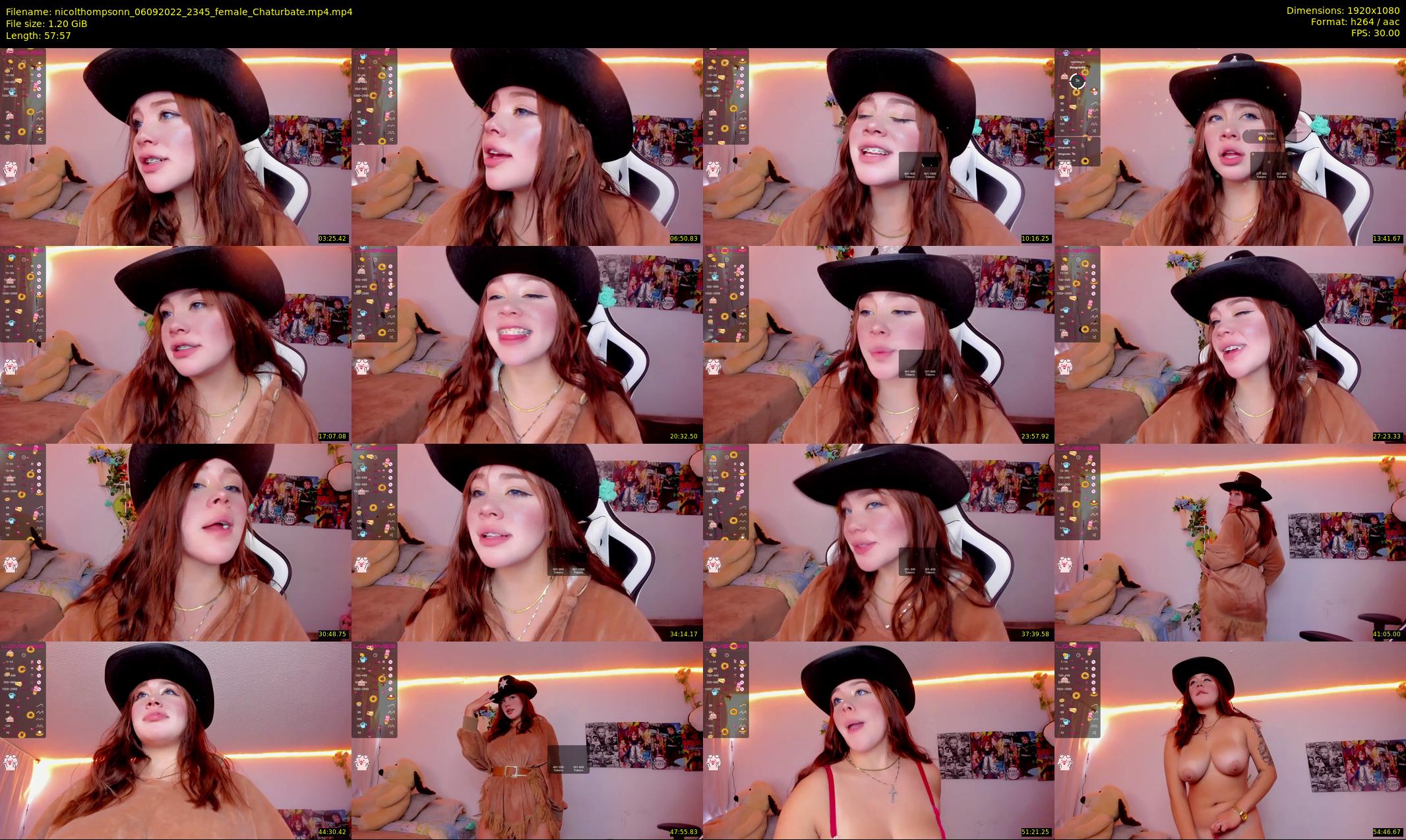nicolthompsonn — 58 minute Chaturbate female cam show recording, 1080p, Sep 6, 2022