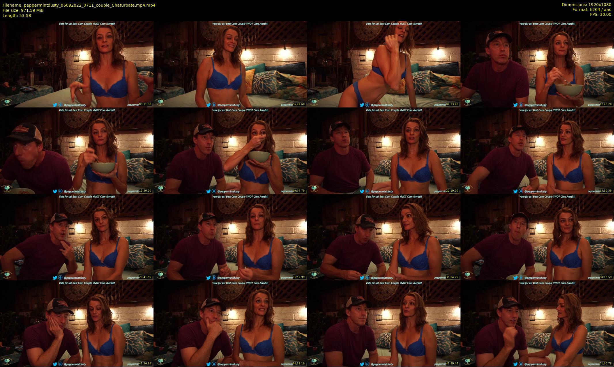 peppermintdusty — 54 minute Chaturbate couple cam show recording, 1080p, Sep 6, 2022