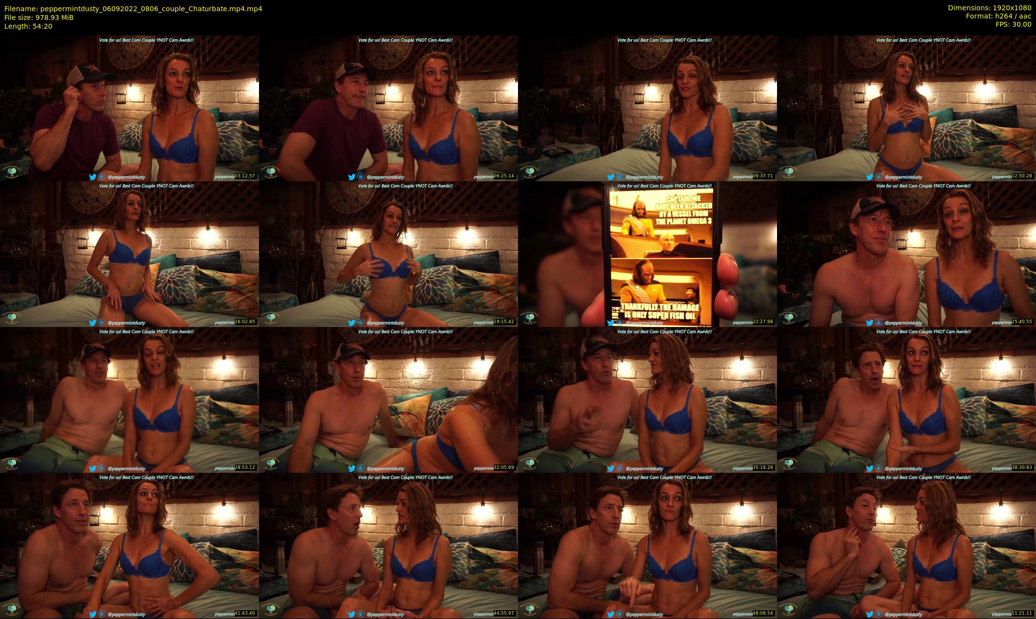 peppermintdusty — 55 minute Chaturbate couple cam show recording, 1080p, Sep 6, 2022