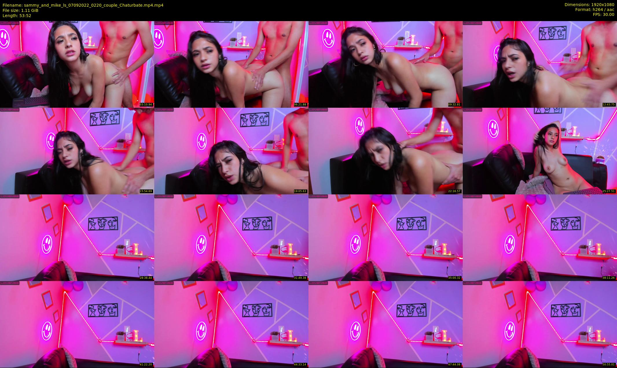 sammy_and_mike_ls — 54 minute Chaturbate couple cam show recording, 1080p, Sep 7, 2022