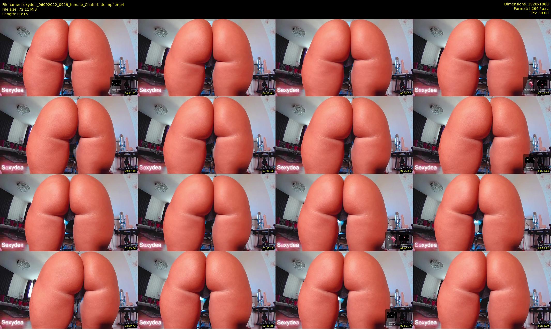 sexydea — 4 minute Chaturbate female cam show recording, 1080p, Sep 6, 2022