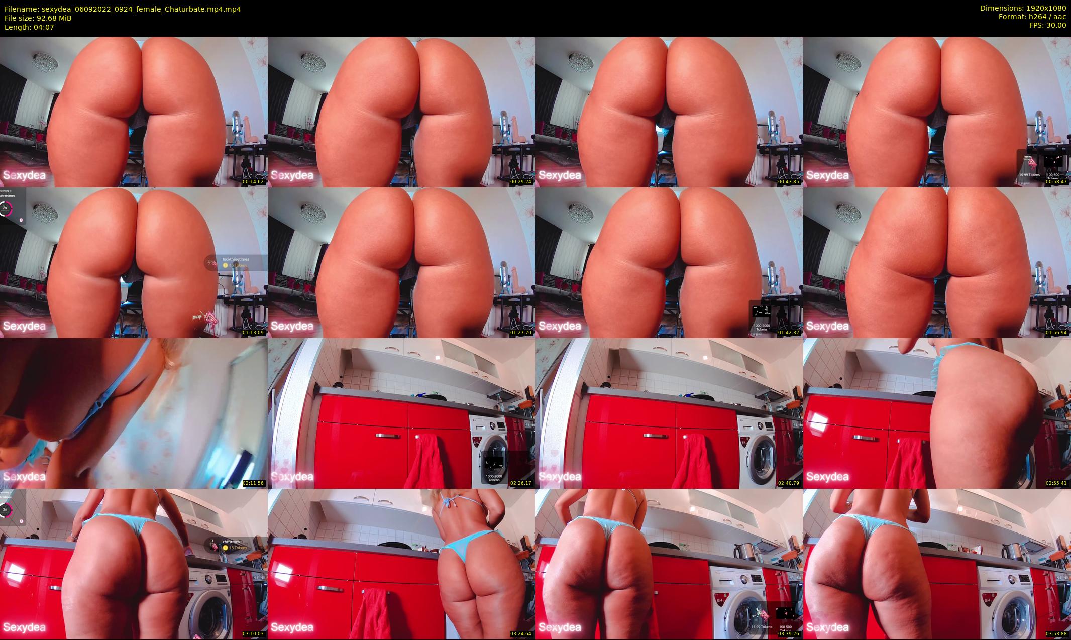 sexydea — 5 minute Chaturbate female cam show recording, 1080p, Sep 6, 2022