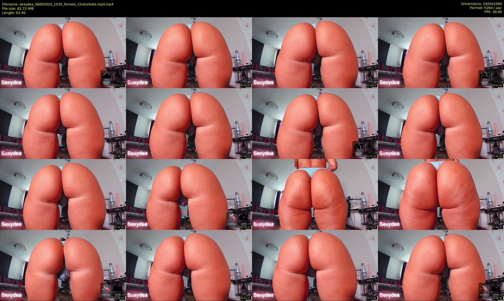 sexydea — 4 minute Chaturbate female cam show recording, 1080p, Sep 6, 2022