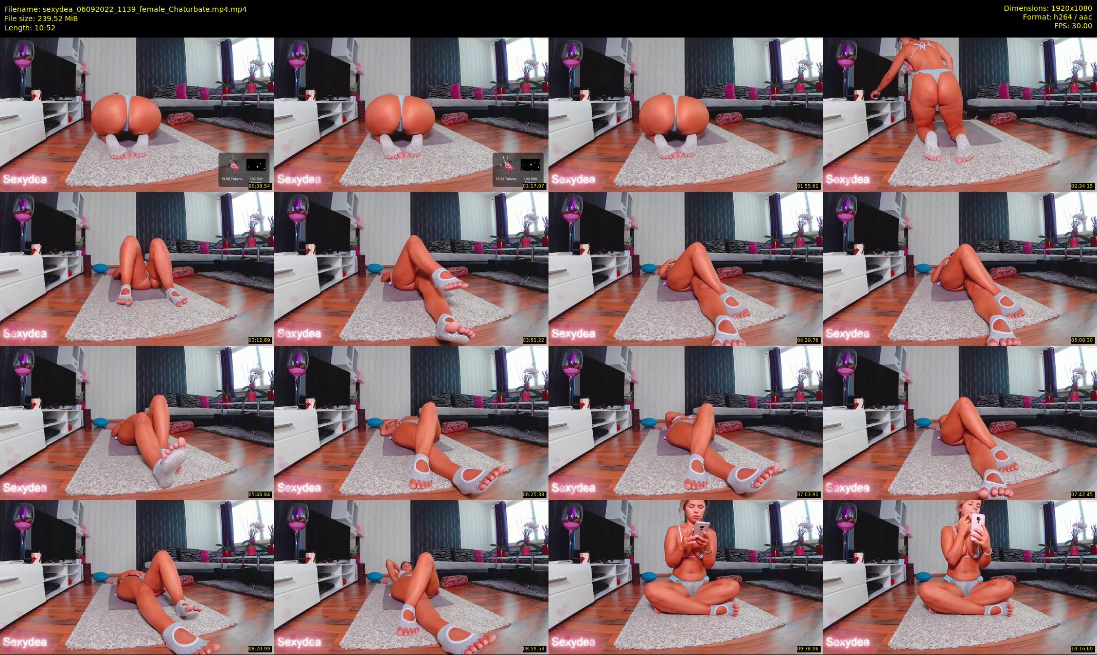 sexydea — 11 minute Chaturbate female cam show recording, 1080p, Sep 6, 2022