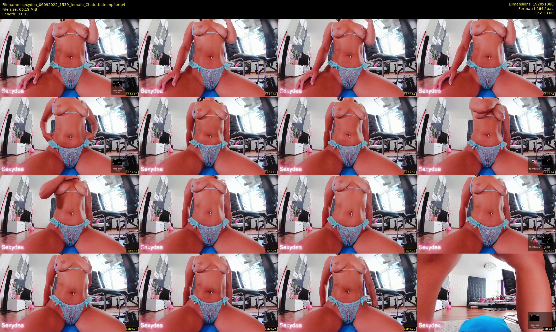 sexydea — 4 minute Chaturbate female cam show recording, 1080p, Sep 6, 2022