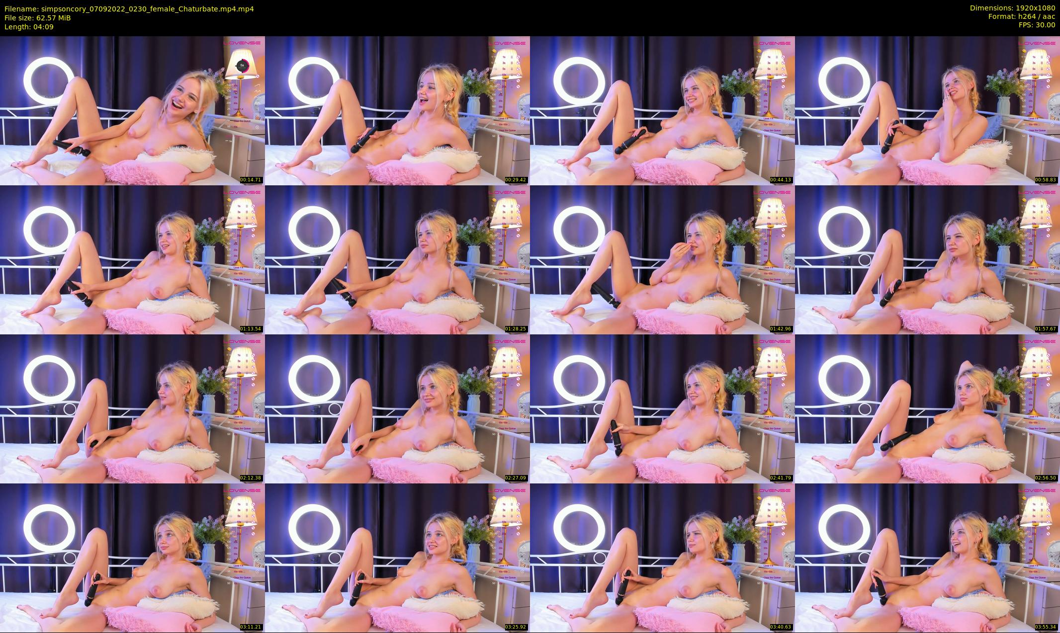 simpsoncory — 5 minute Chaturbate female cam show recording, 1080p, Sep 7, 2022