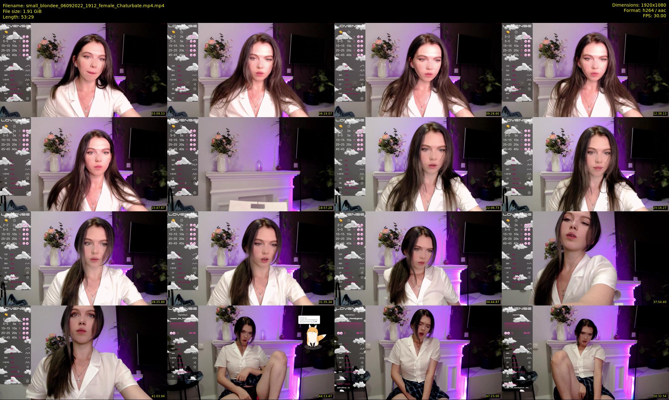 small_blondee — 54 minute Chaturbate female cam show recording, 1080p, Sep 6, 2022