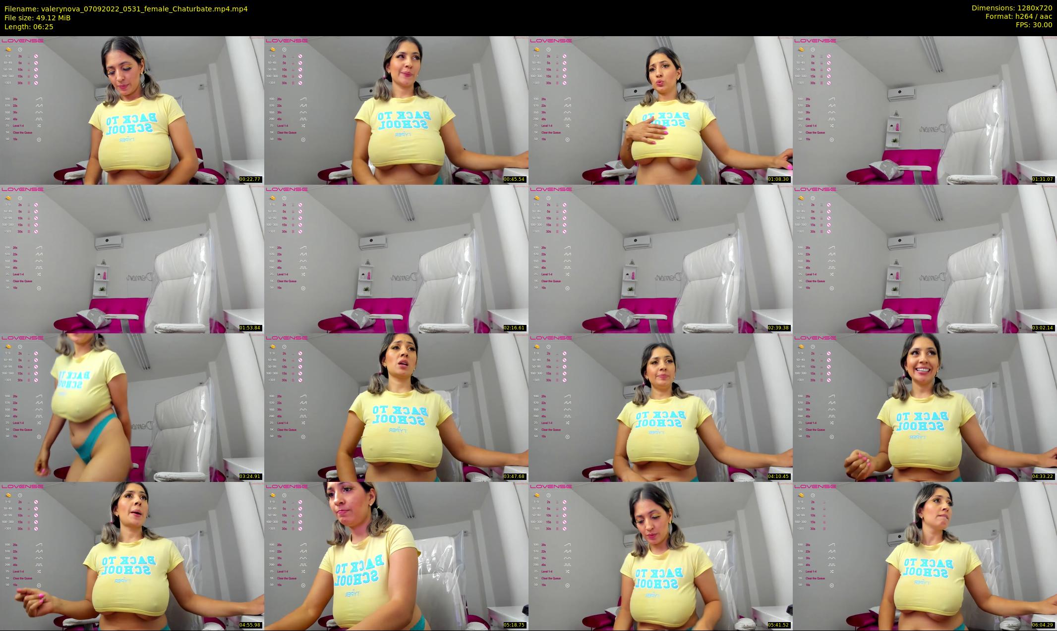 valerynova — 7 minute Chaturbate female cam show recording, 720p, Sep 7, 2022