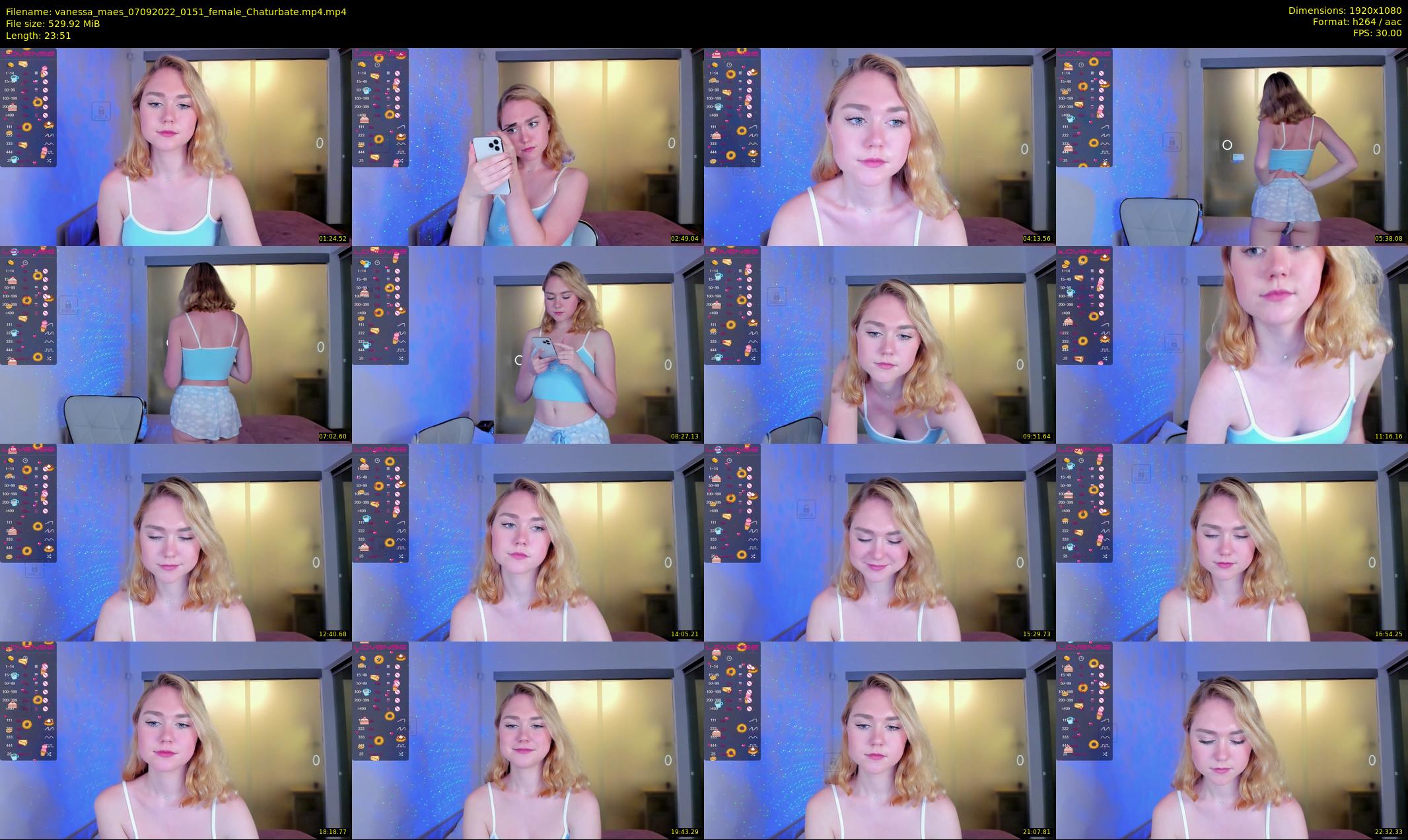 vanessa_maes — 24 minute Chaturbate female cam show recording, 1080p, Sep 7, 2022