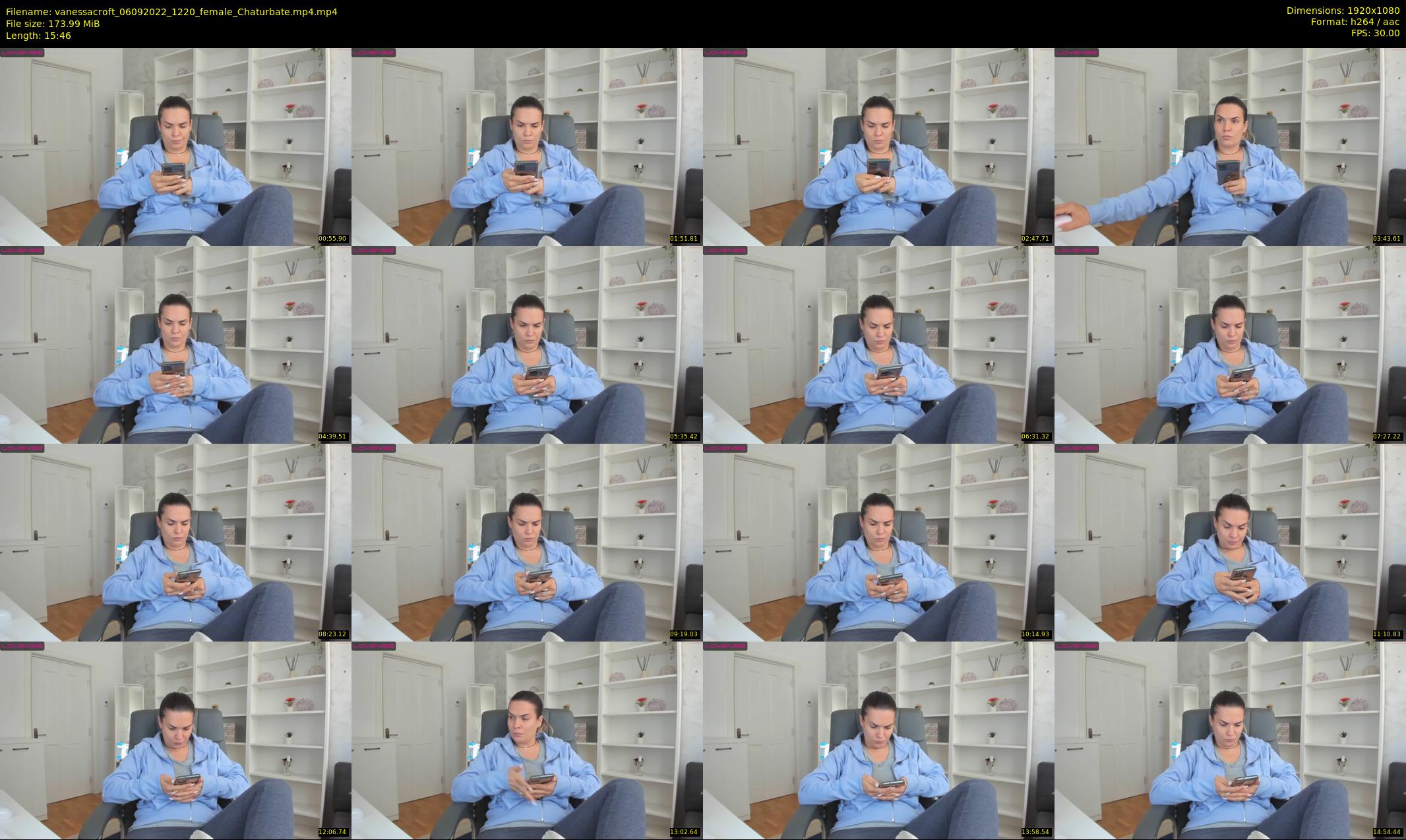 vanessacroft — 16 minute Chaturbate female cam show recording, 1080p, Sep 6, 2022