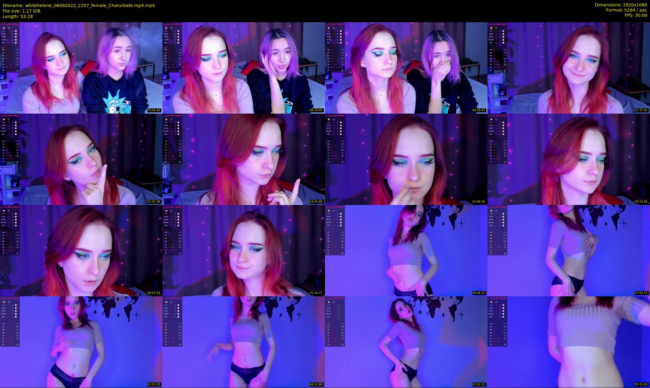 whitehelene — 54 minute Chaturbate female cam show recording, 1080p, Sep 6, 2022