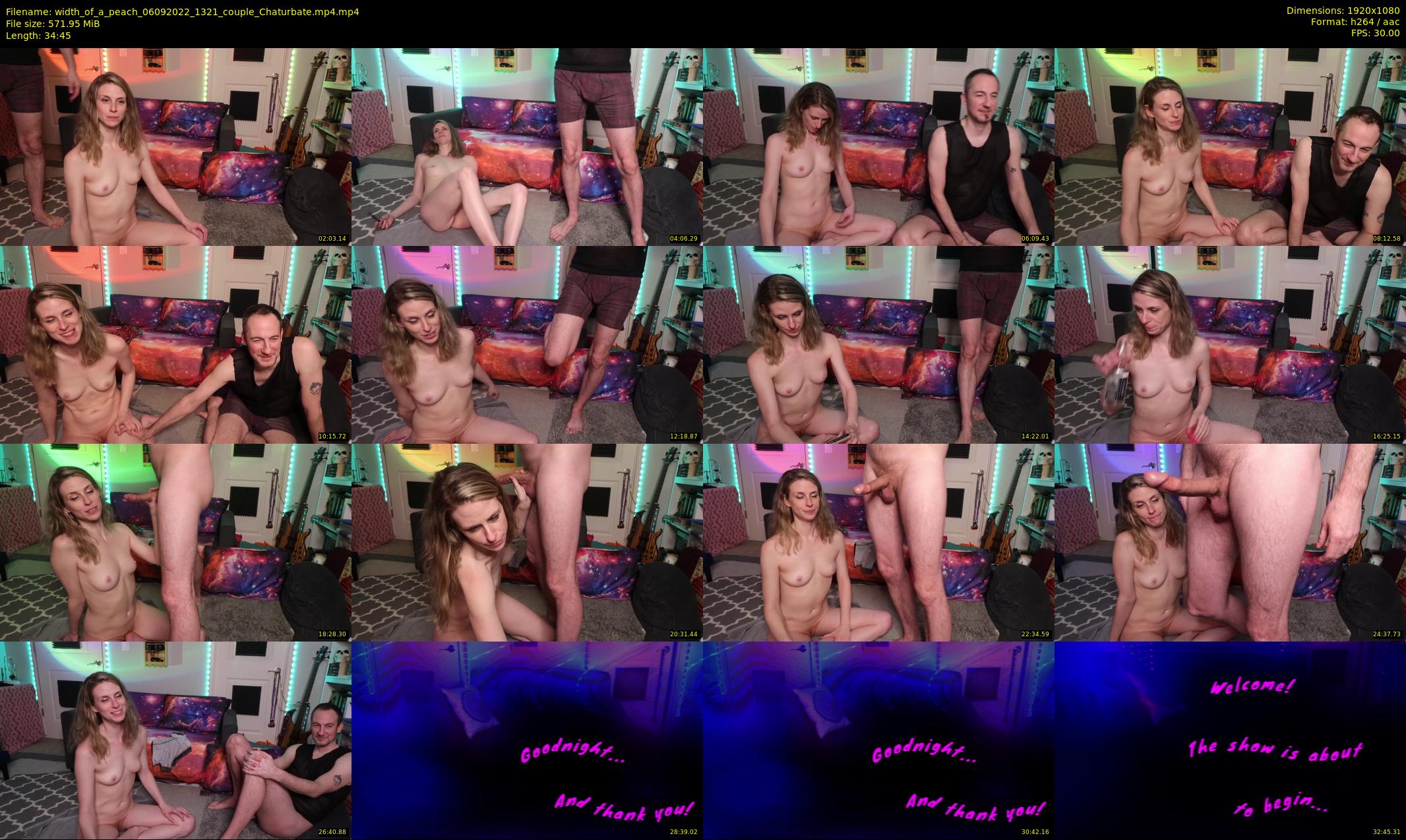 width_of_a_peach — 35 minute Chaturbate couple cam show recording, 1080p, Sep 6, 2022