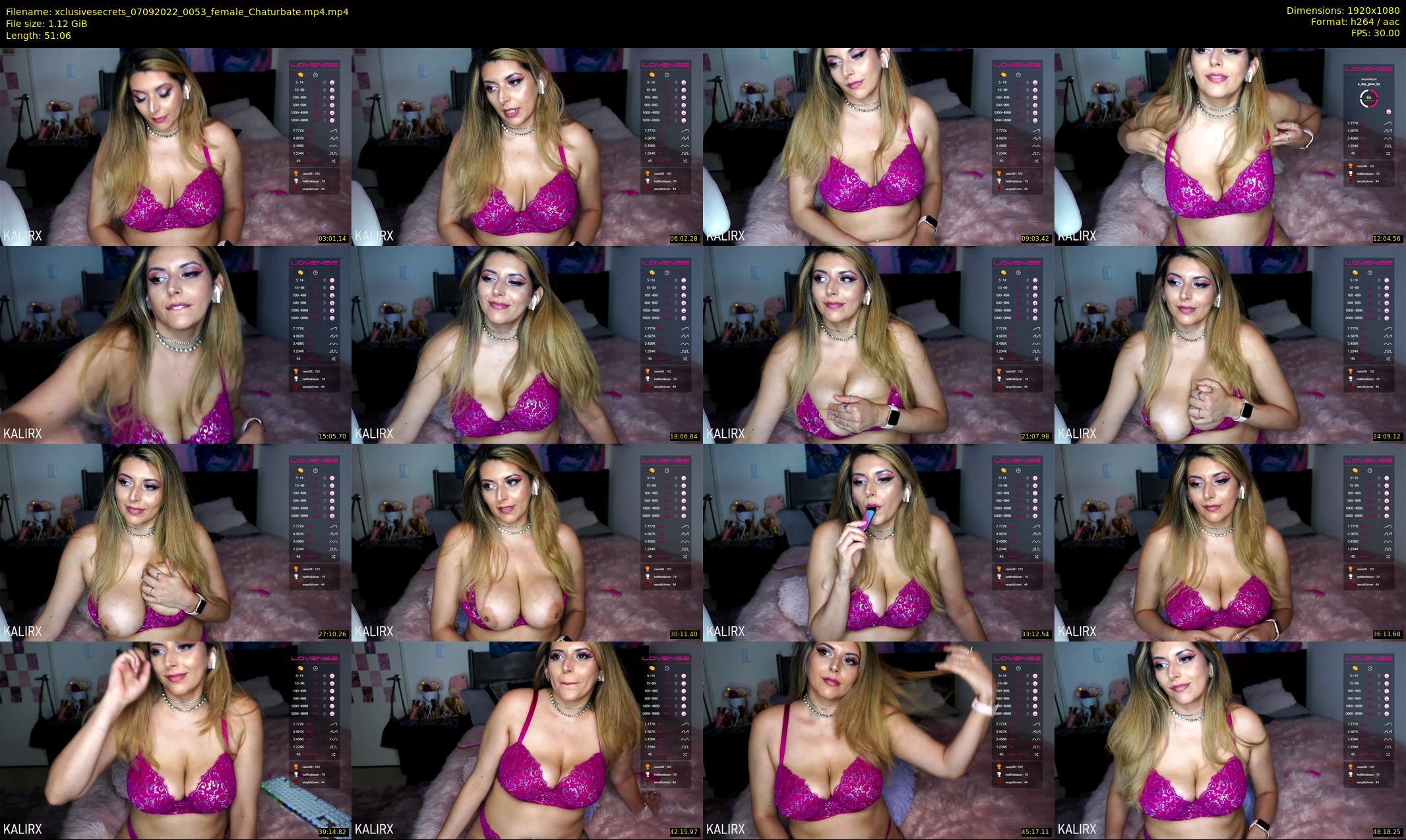 xclusivesecrets — 52 minute Chaturbate female cam show recording, 1080p, Sep 7, 2022