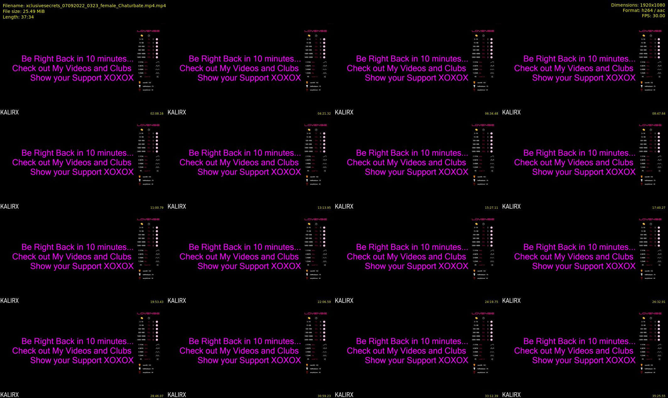 xclusivesecrets — 38 minute Chaturbate female cam show recording, 1080p, Sep 7, 2022