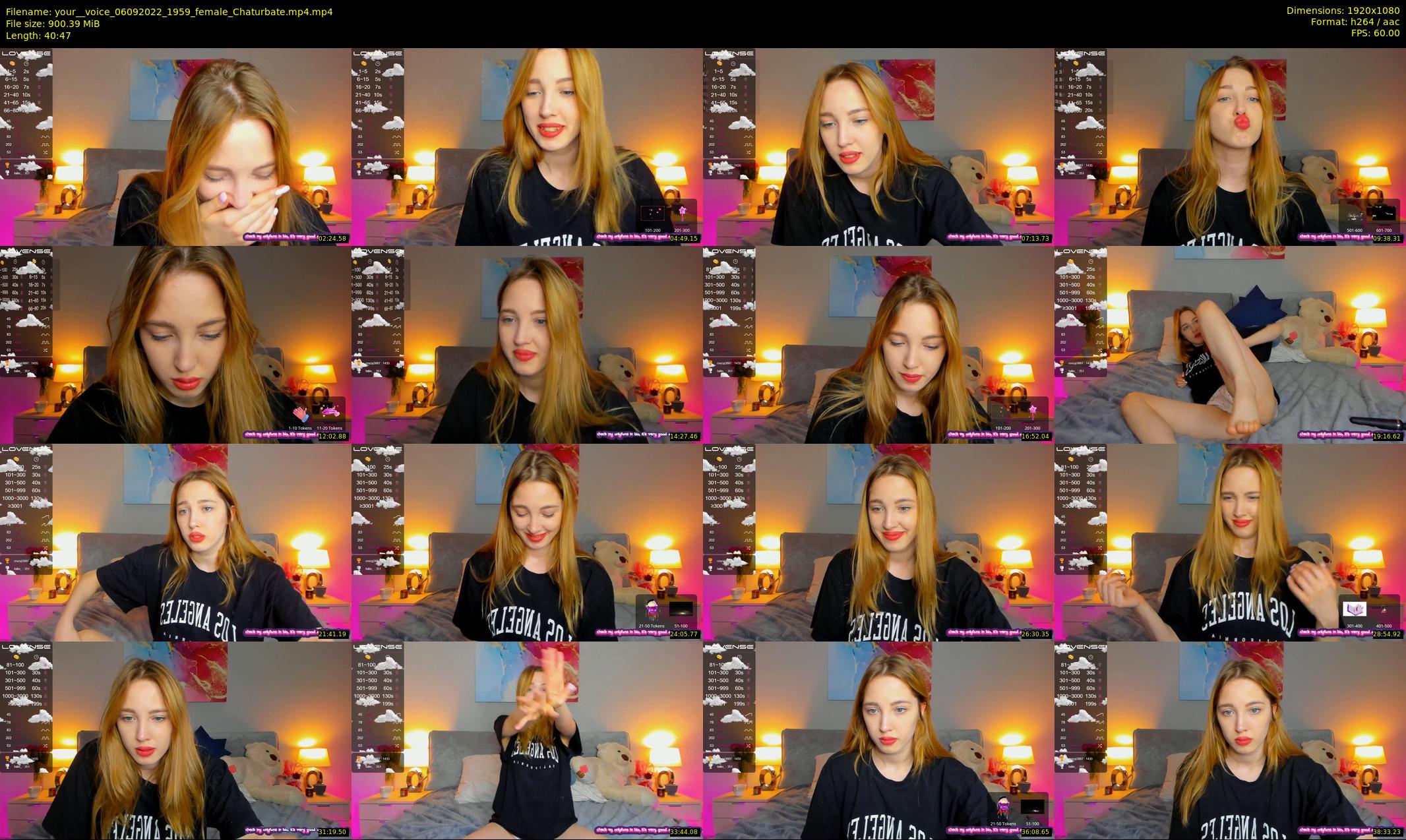 your__voice — 41 minute Chaturbate female cam show recording, 1080p, Sep 6, 2022