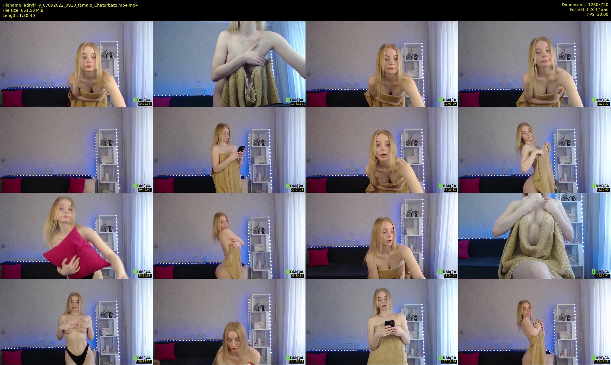 adrykilly — 91 minute Chaturbate female cam show recording, 720p, Sep 7, 2022