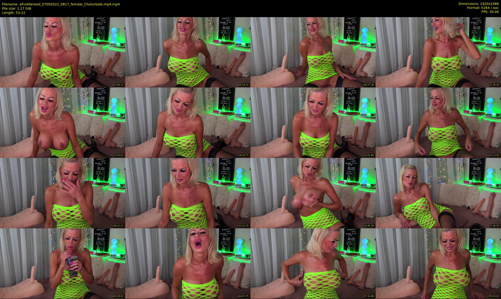 afroditereed — 54 minute Chaturbate female cam show recording, 1080p, Sep 7, 2022