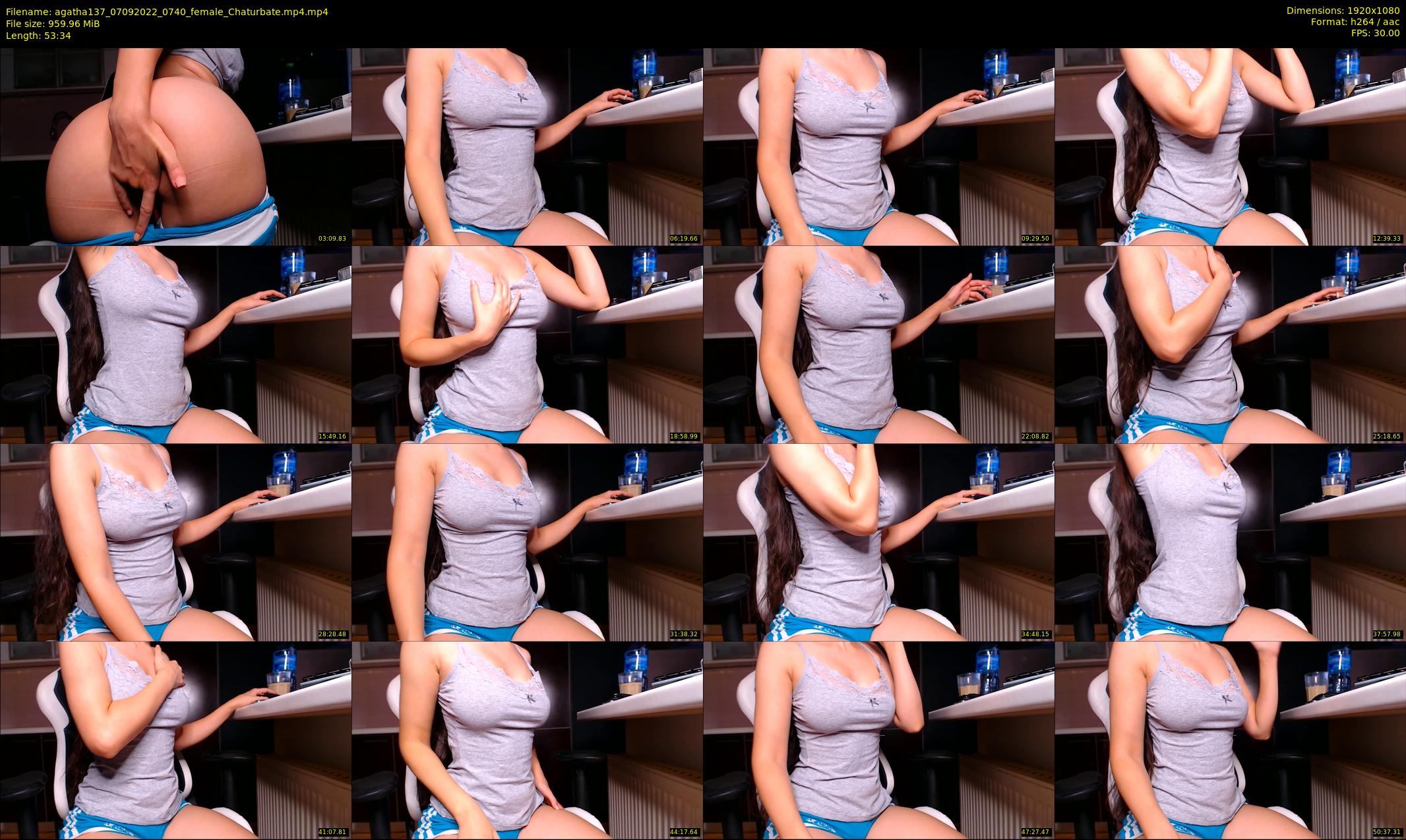agatha137 — 54 minute Chaturbate female cam show recording, 1080p, Sep 7, 2022