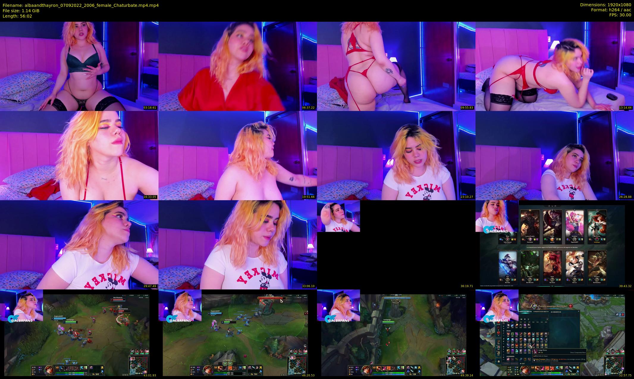 albaandthayron — 57 minute Chaturbate couple cam show recording, 1080p, Sep 7, 2022
