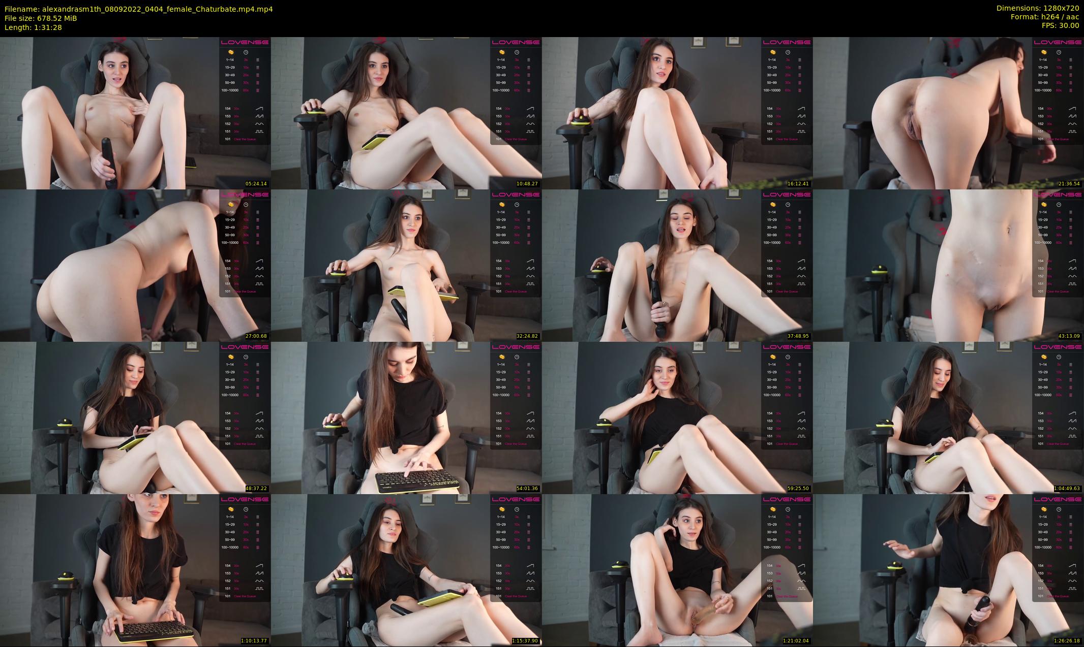 alexandrasm1th — 92 minute Chaturbate female cam show recording, 720p, Sep 8, 2022