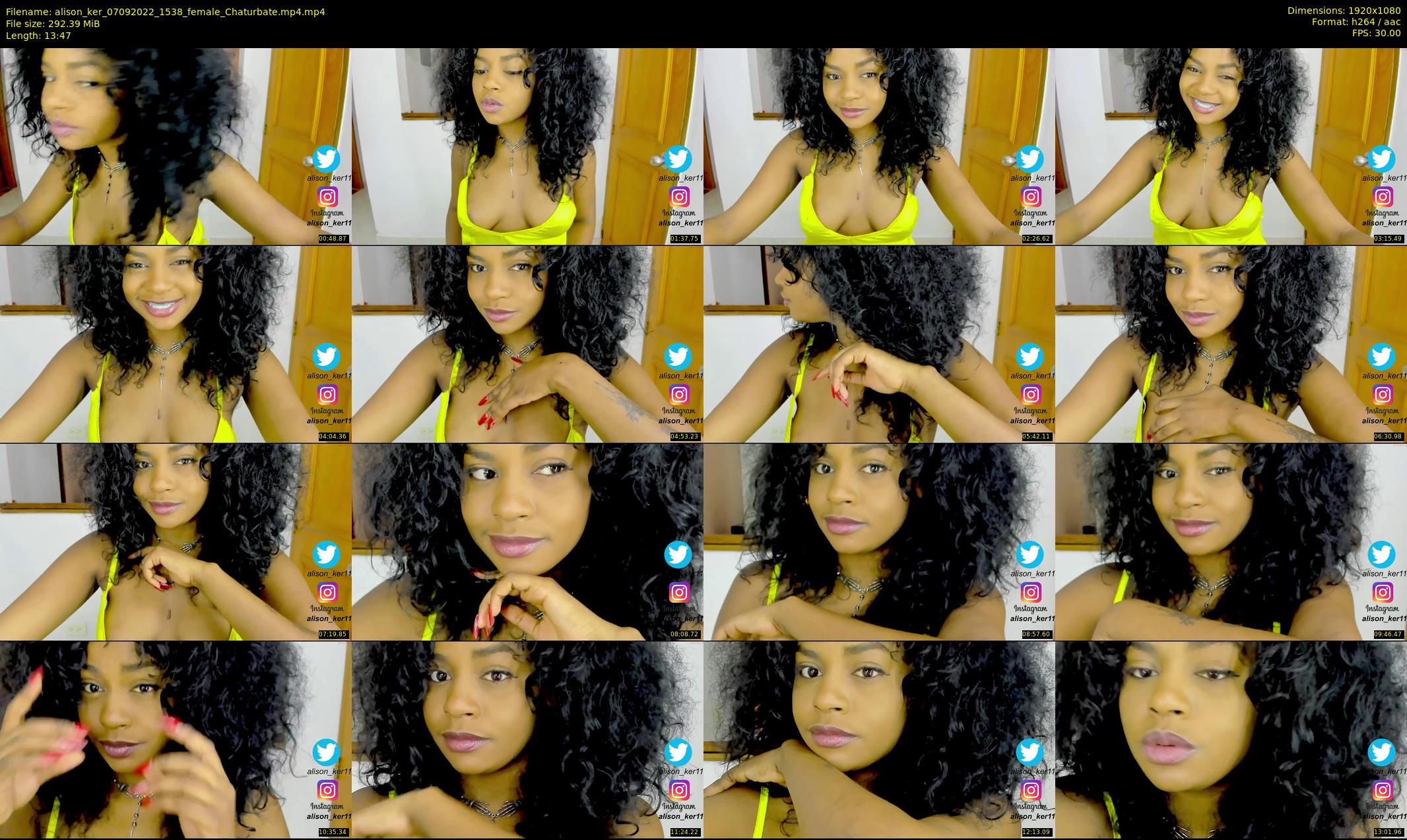 alison_ker — 14 minute Chaturbate female cam show recording, 1080p, Sep 7, 2022