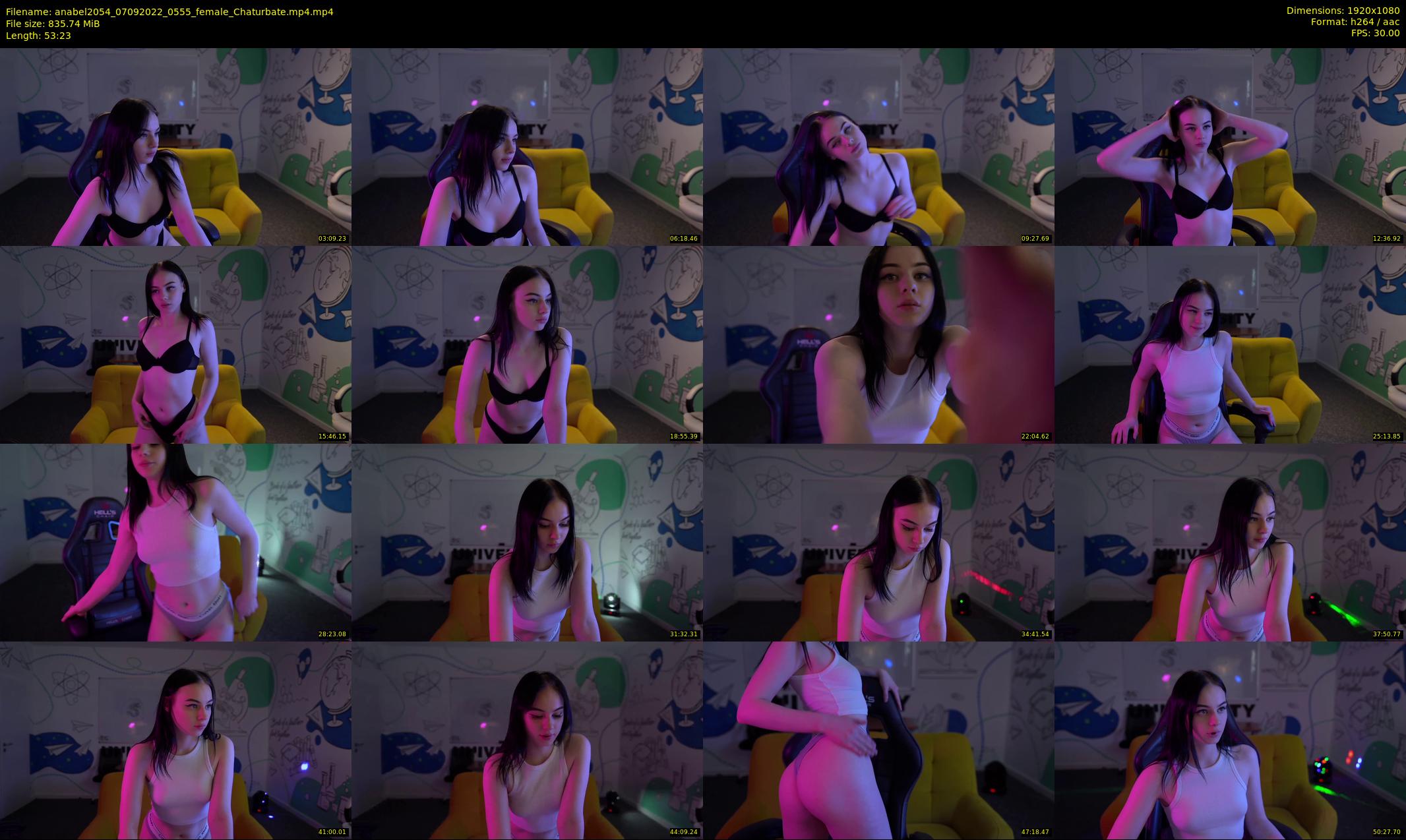 anabel2054 — 54 minute Chaturbate female cam show recording, 1080p, Sep 7, 2022