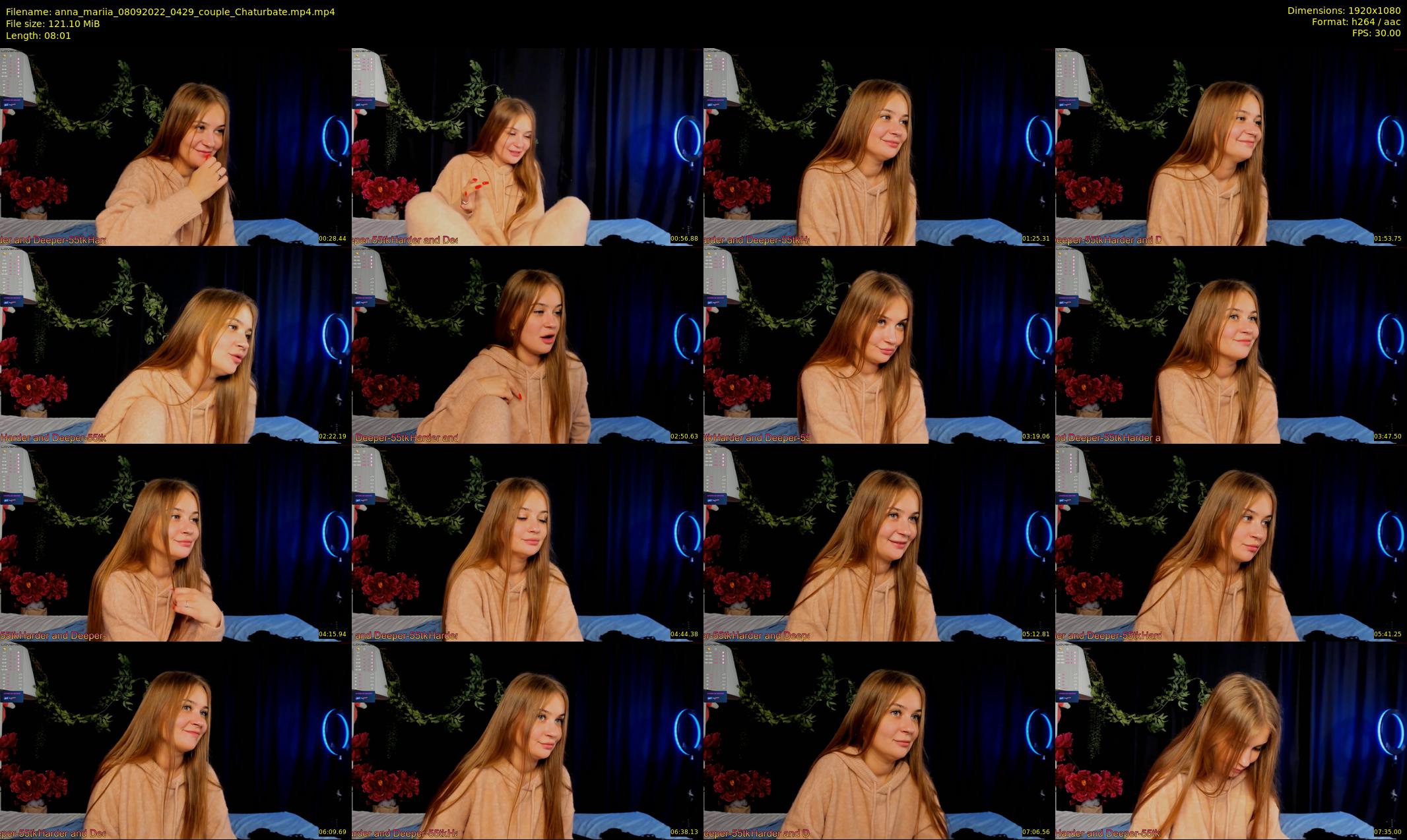 anna_mariia — 9 minute Chaturbate couple cam show recording, 1080p, Sep 8, 2022