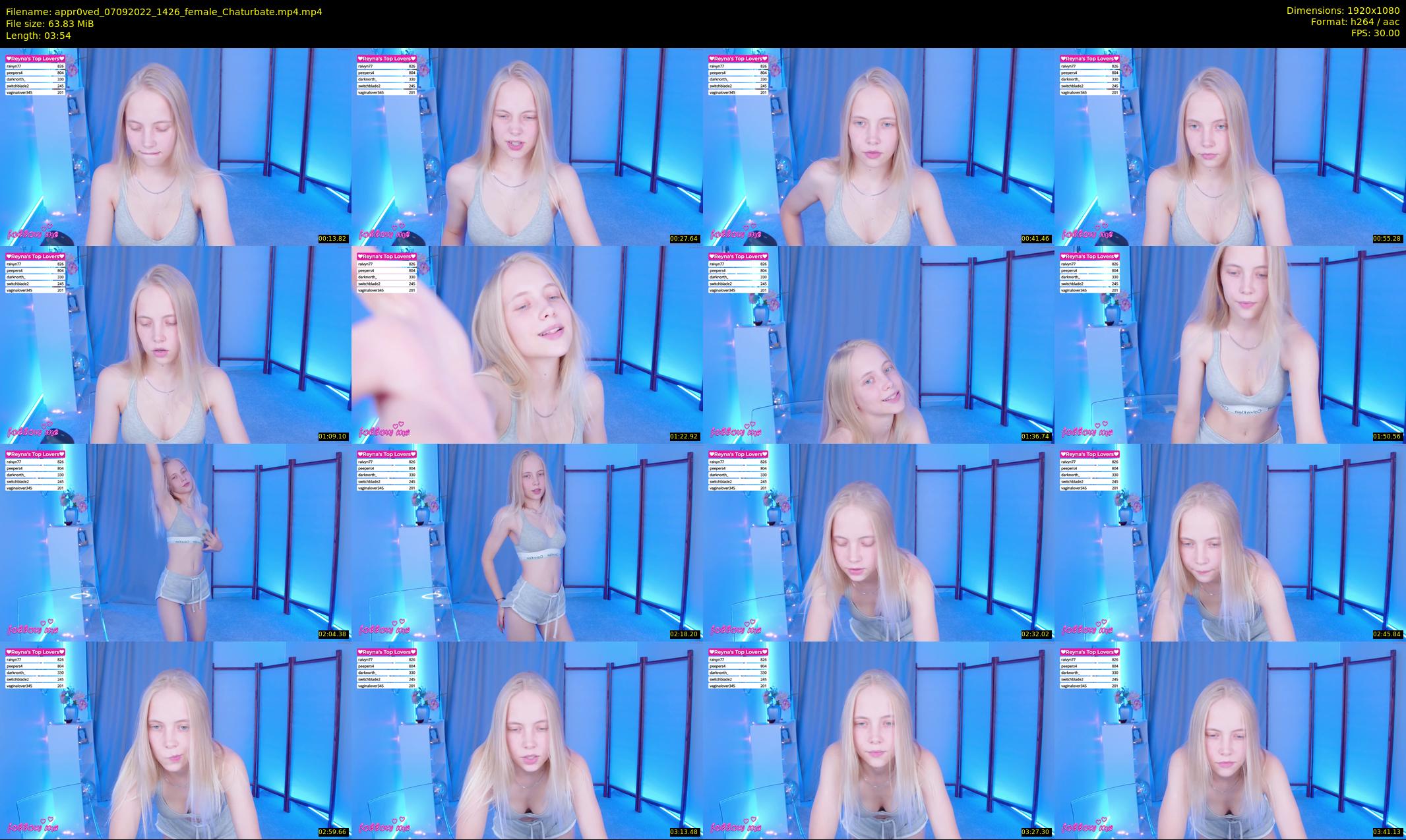 appr0ved — 4 minute Chaturbate female cam show recording, 1080p, Sep 7, 2022