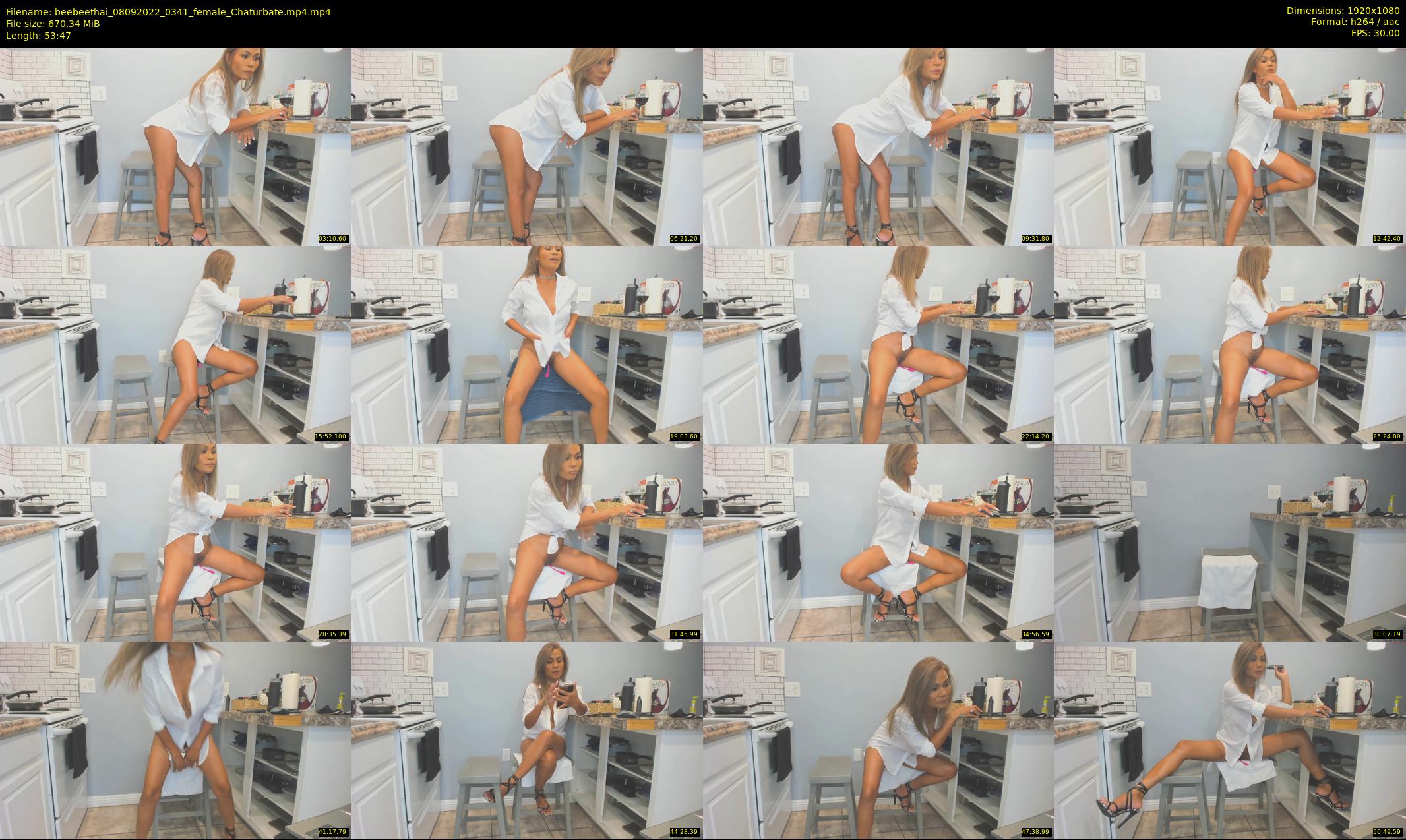 beebeethai — 54 minute Chaturbate female cam show recording, 1080p, Sep 8, 2022