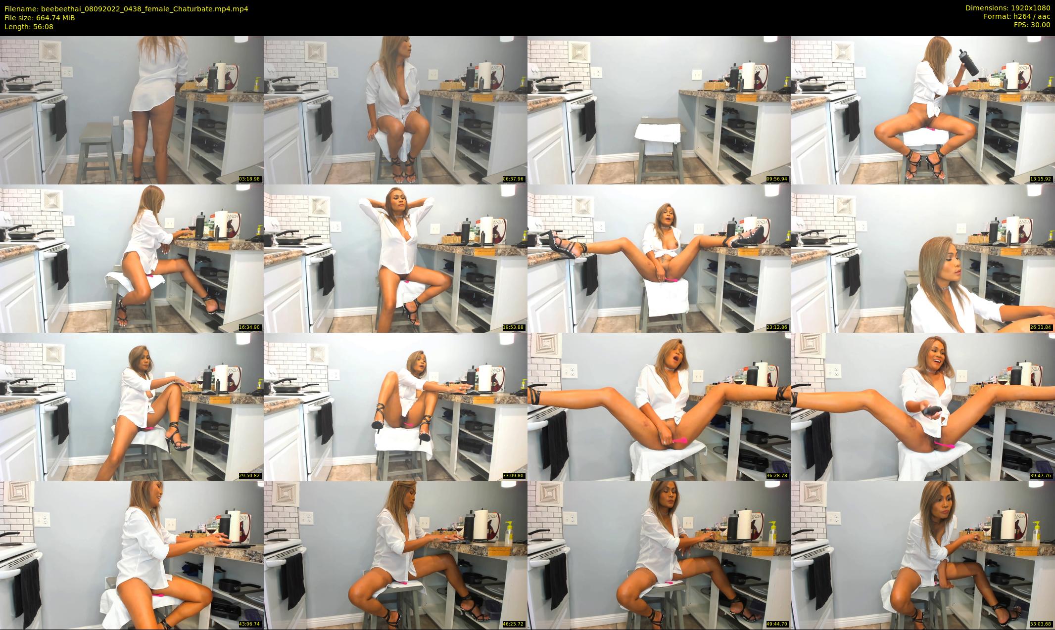 beebeethai — 57 minute Chaturbate female cam show recording, 1080p, Sep 8, 2022