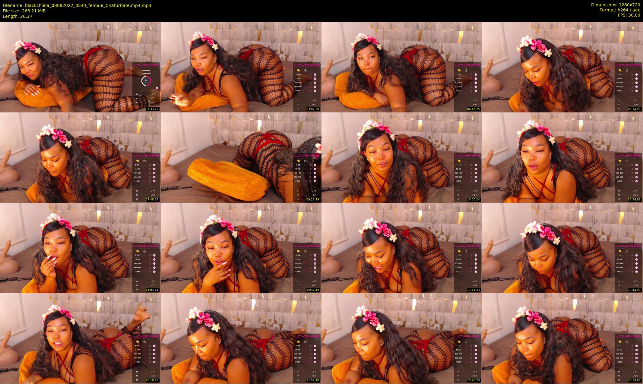 blackchiina — 27 minute Chaturbate female cam show recording, 720p, Sep 8, 2022