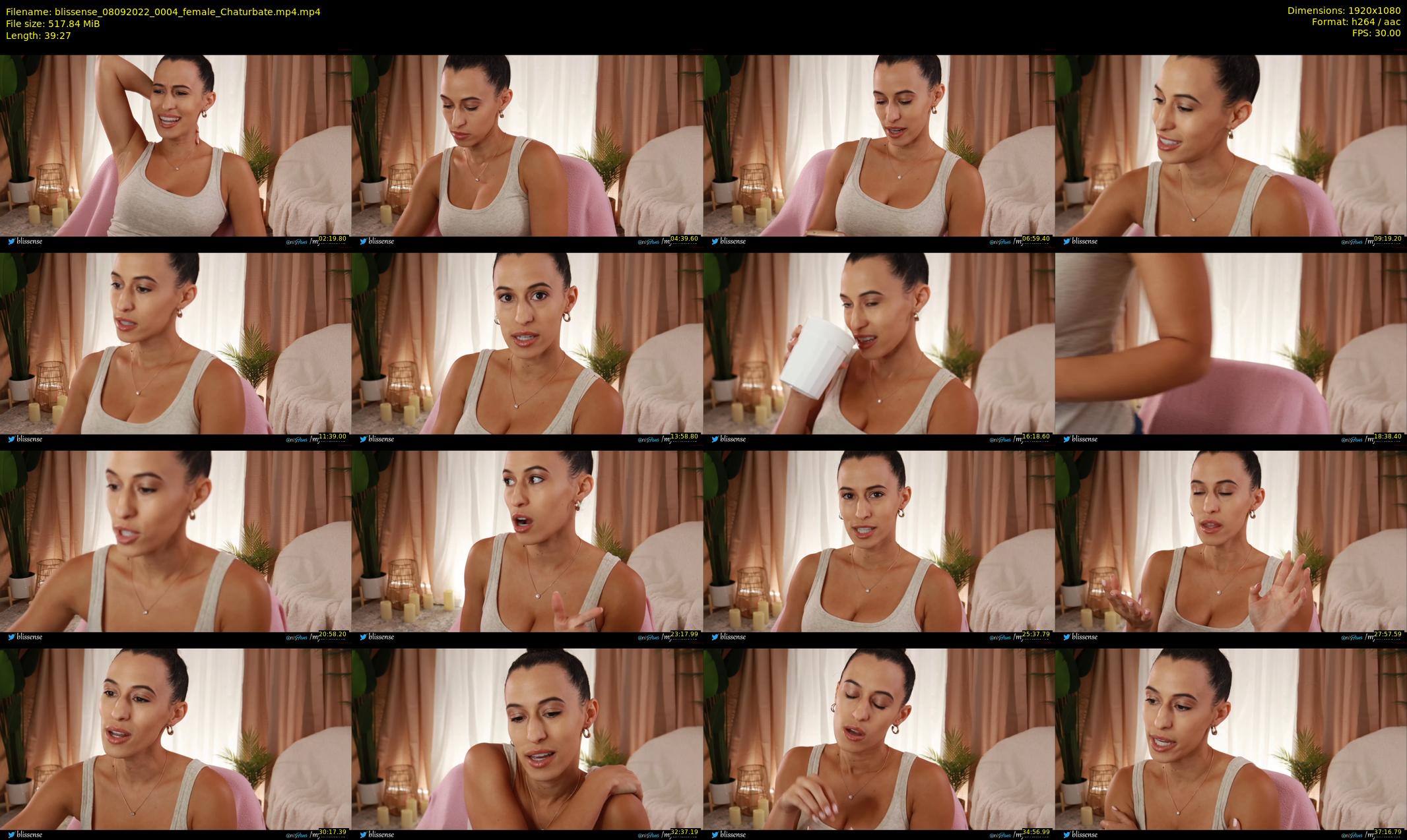 blissense — 40 minute Chaturbate female cam show recording, 1080p, Sep 8, 2022