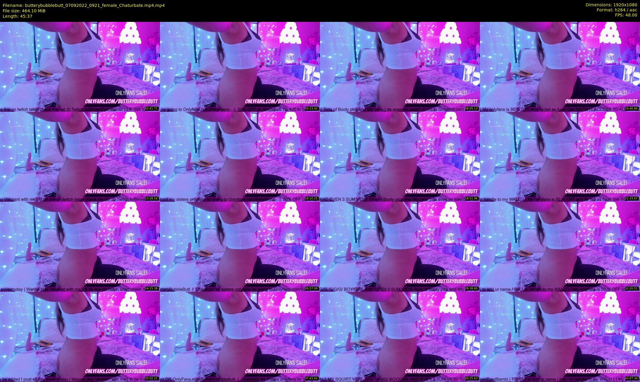 butterybubblebutt — 46 minute Chaturbate couple cam show recording, 1080p, Sep 7, 2022