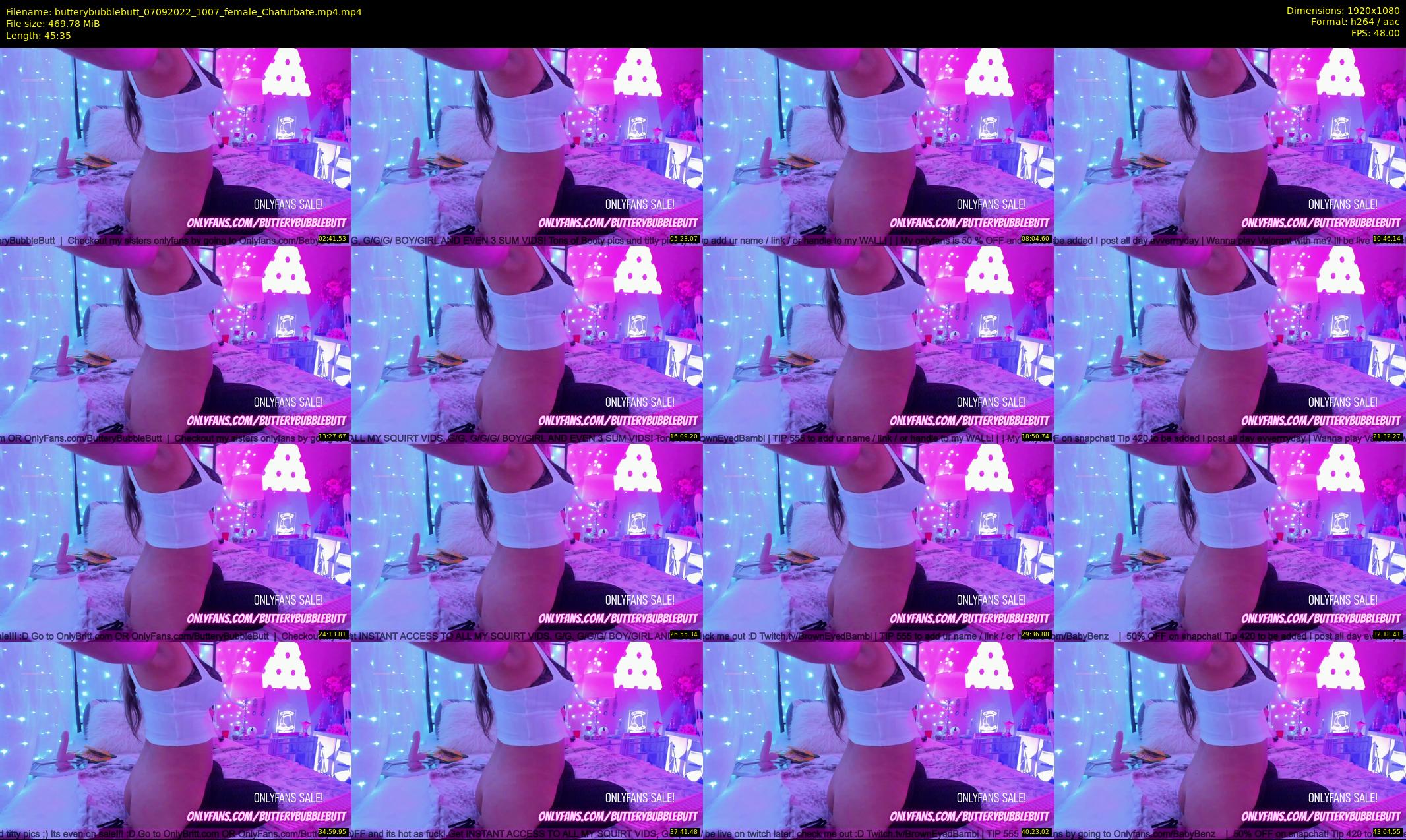 butterybubblebutt — 46 minute Chaturbate couple cam show recording, 1080p, Sep 7, 2022