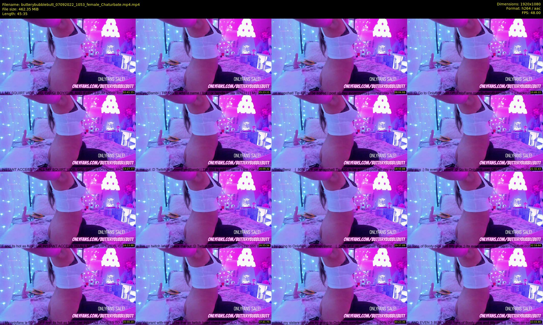 butterybubblebutt — 46 minute Chaturbate couple cam show recording, 1080p, Sep 7, 2022