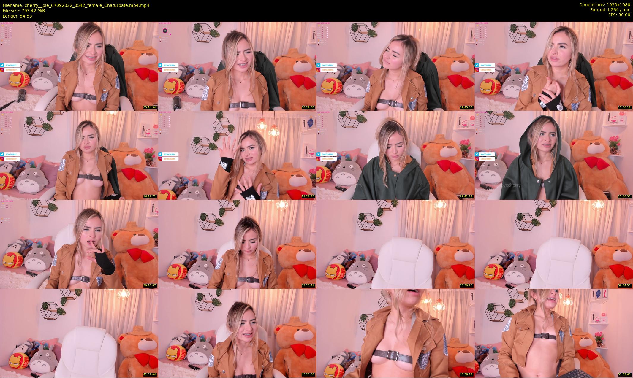 cherry__pie — 55 minute Chaturbate female cam show recording, 1080p, Sep 7, 2022