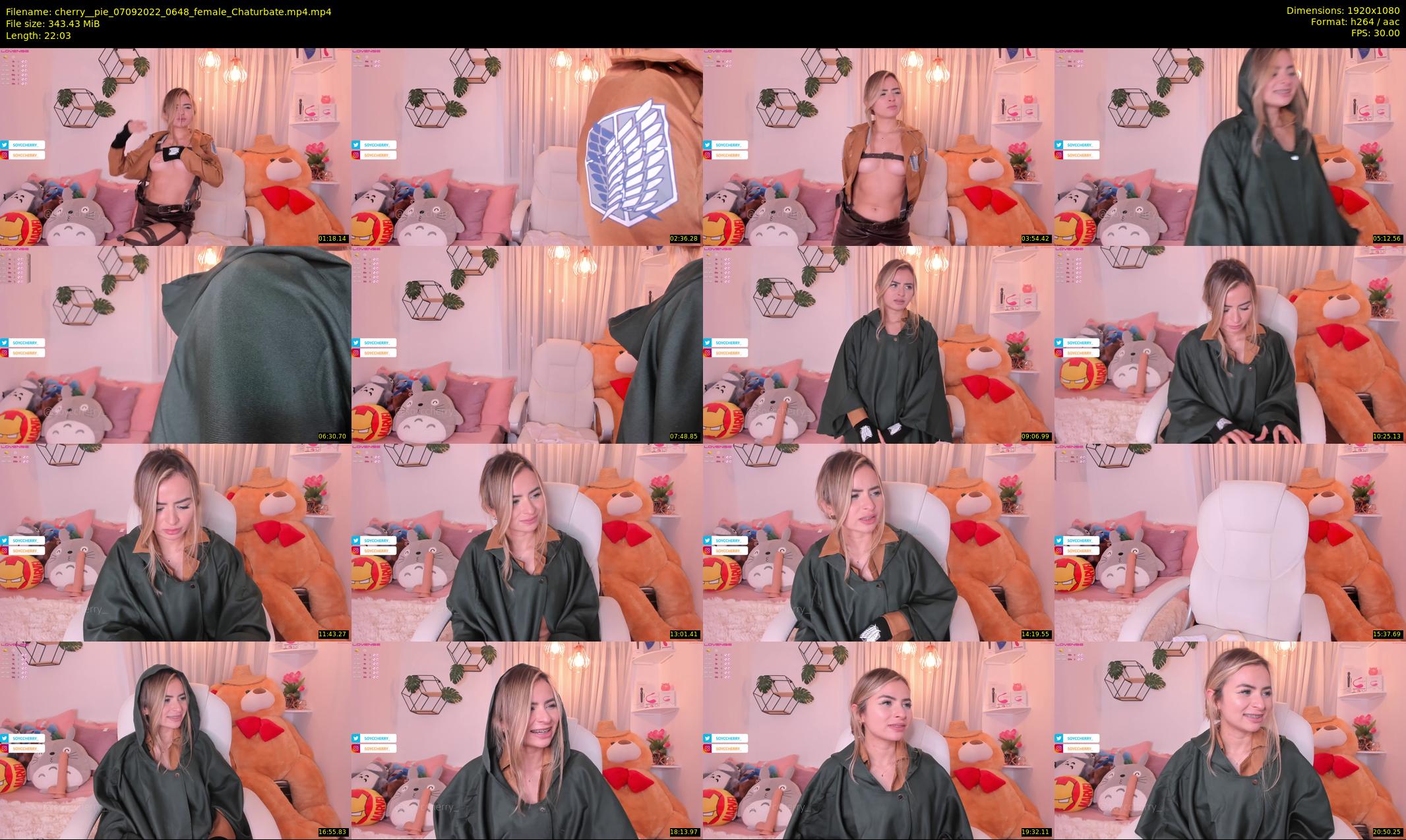 cherry__pie — 23 minute Chaturbate female cam show recording, 1080p, Sep 7, 2022