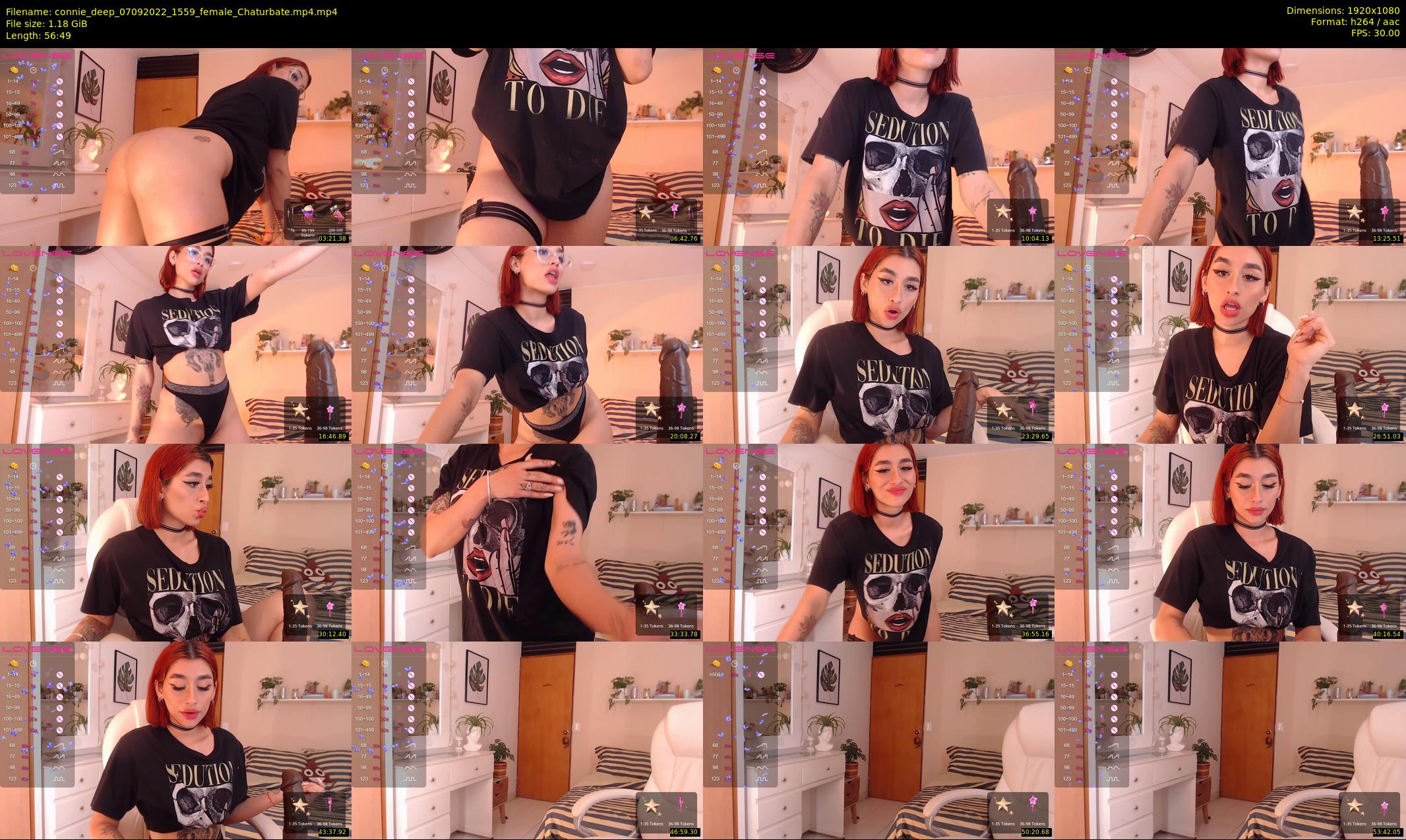connie_deep — 57 minute Chaturbate female cam show recording, 1080p, Sep 7, 2022