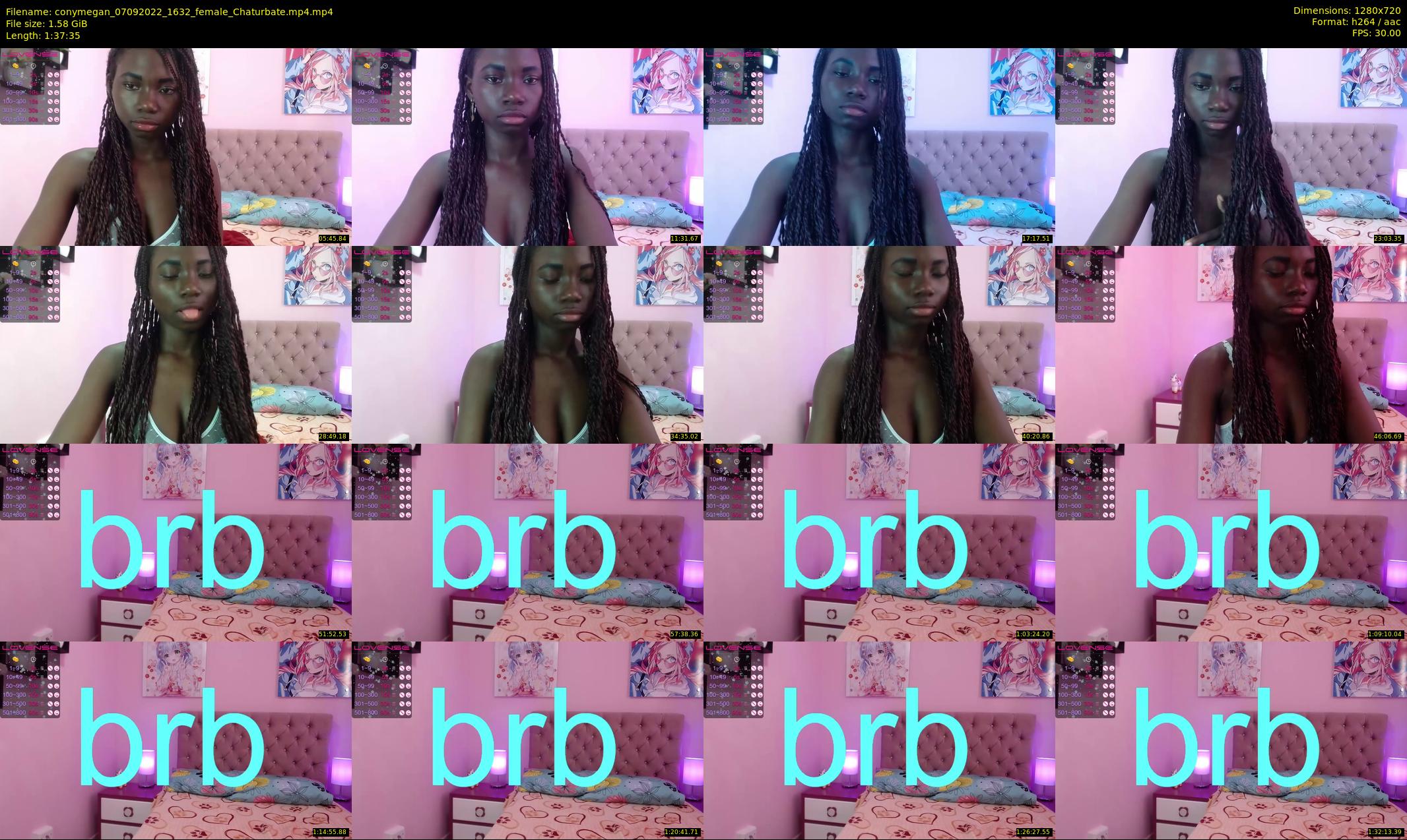 conymegan — 98 minute Chaturbate female cam show recording, 720p, Sep 7, 2022
