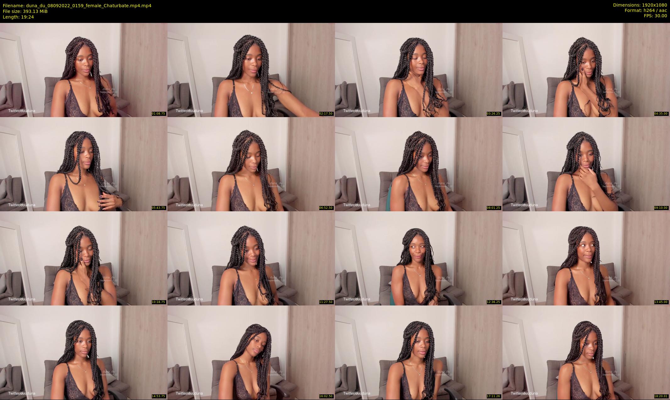 duna_du — 20 minute Chaturbate female cam show recording, 1080p, Sep 8, 2022
