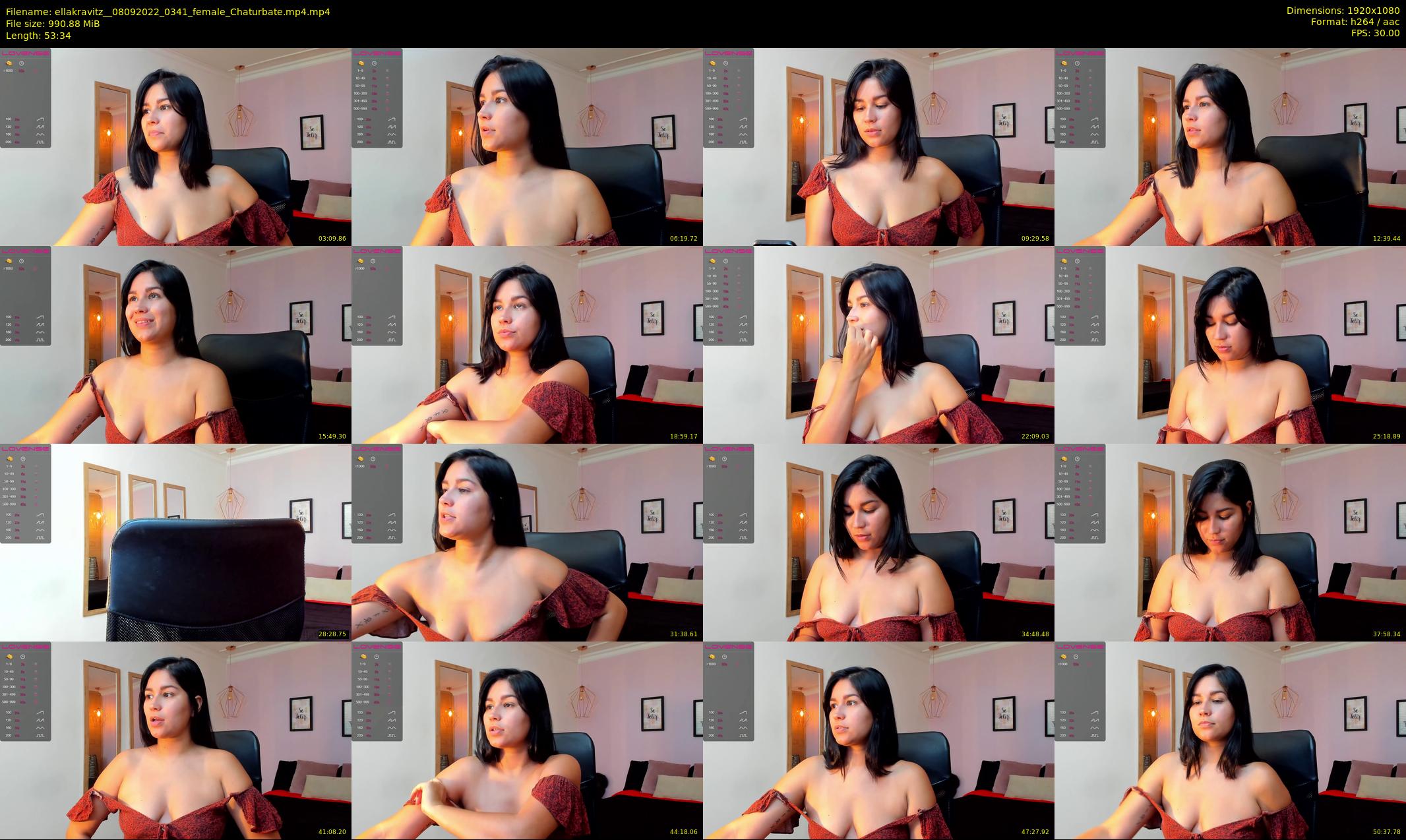 ellakravitz_ — 54 minute Chaturbate female cam show recording, 1080p, Sep 8, 2022