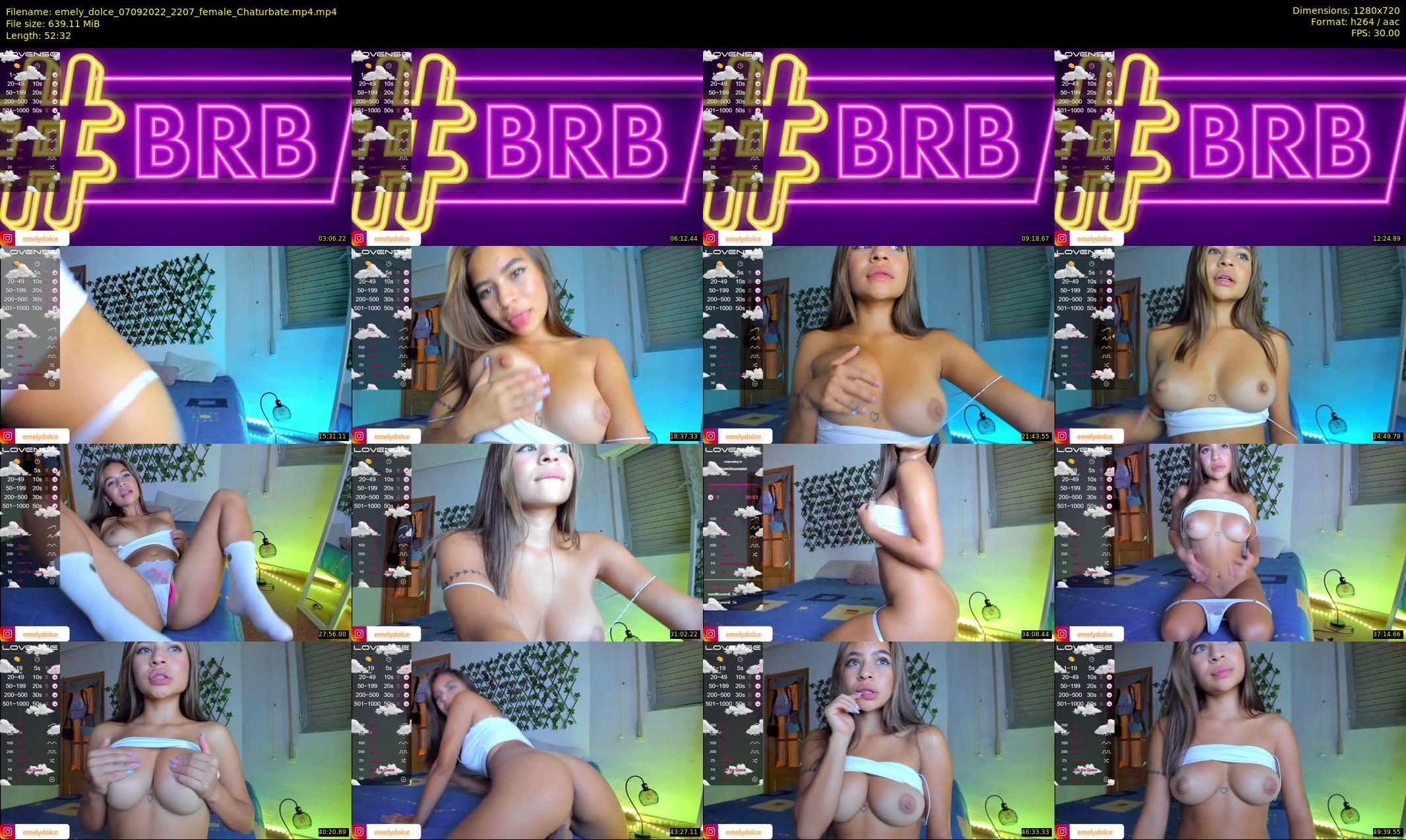 emely_dolce — 53 minute Chaturbate female cam show recording, 720p, Sep 7, 2022