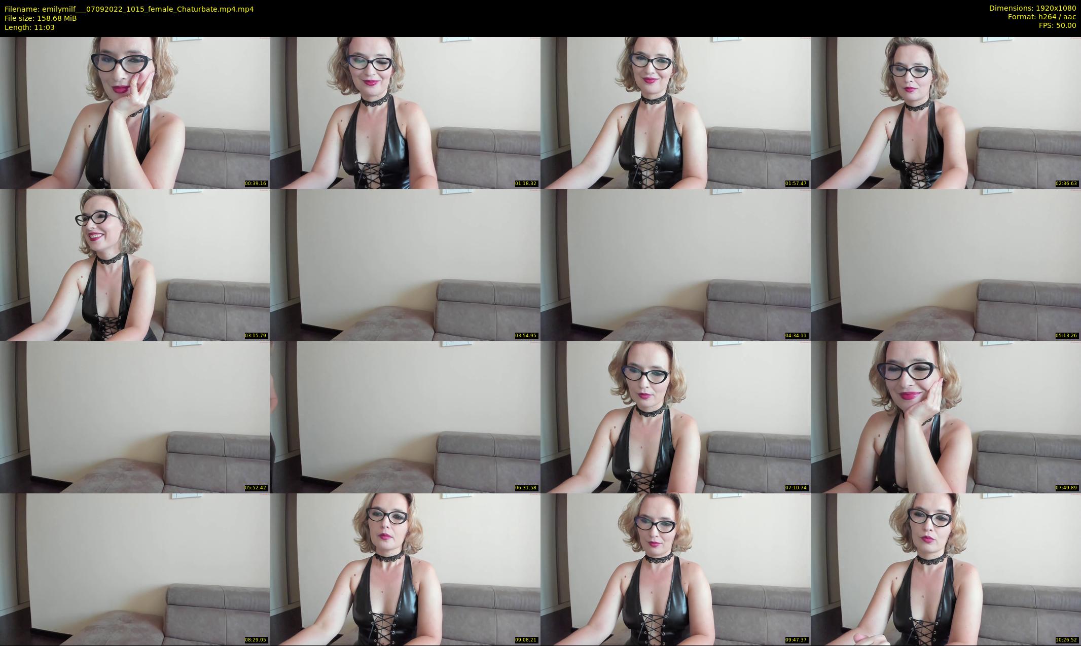 emilymilf__ — 12 minute Chaturbate female cam show recording, 1080p, Sep 7, 2022